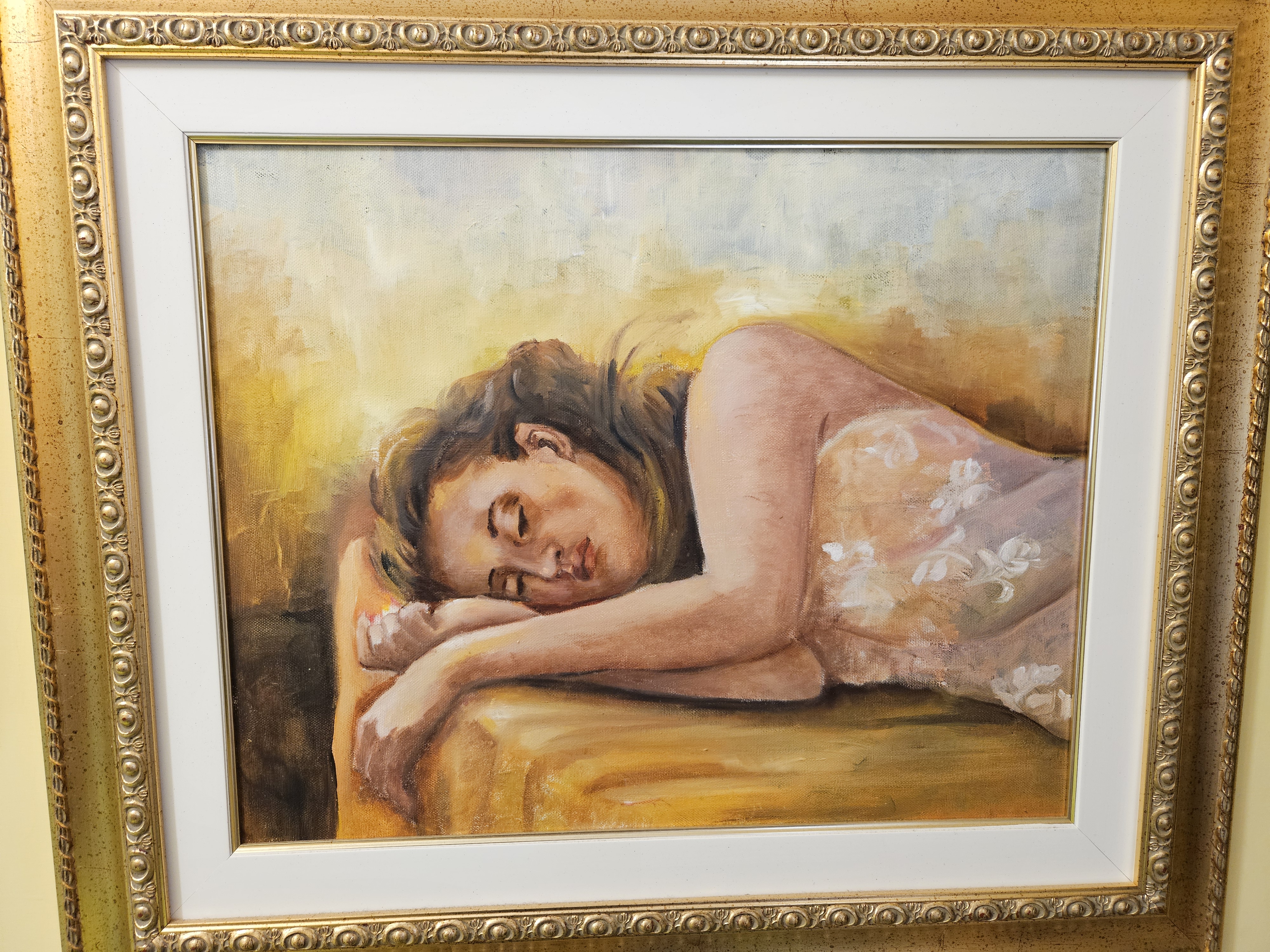 Riposo Sereno - Dipinto a Olio Originale su Tela