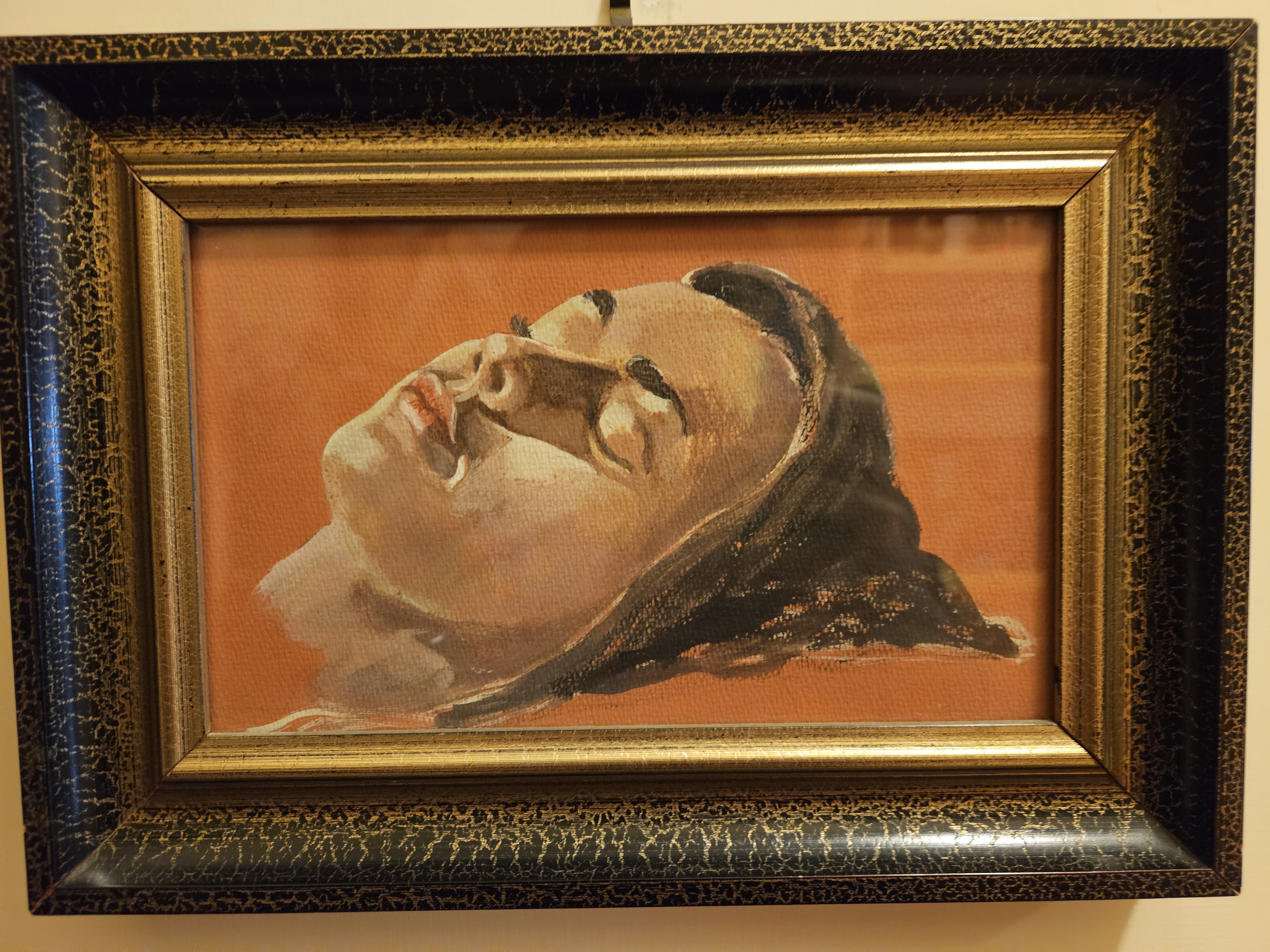 Volto Reclinato - Ritrato Artistico Dipinto a Mano