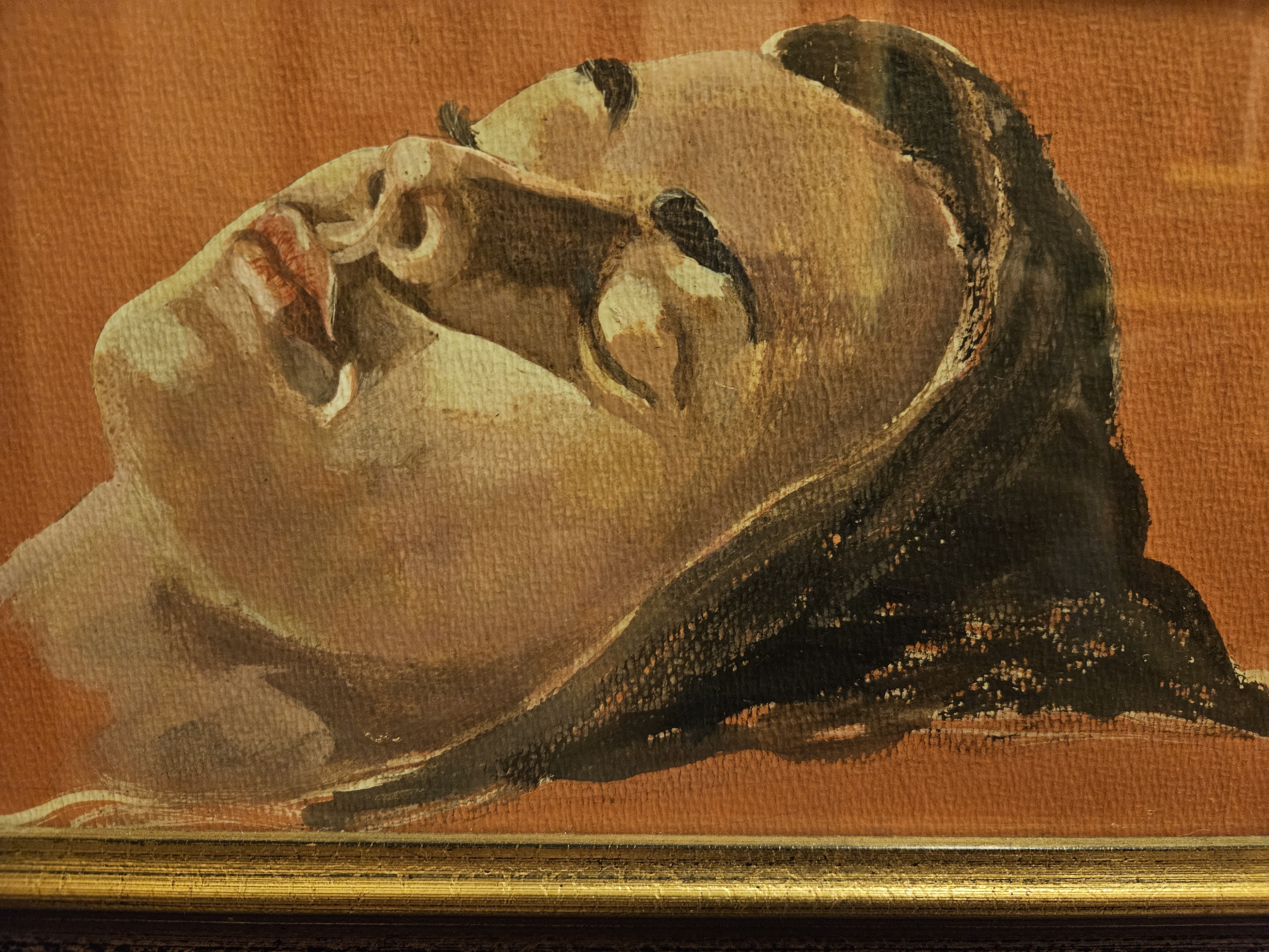 Volto Reclinato - Ritrato Artistico Dipinto a Mano