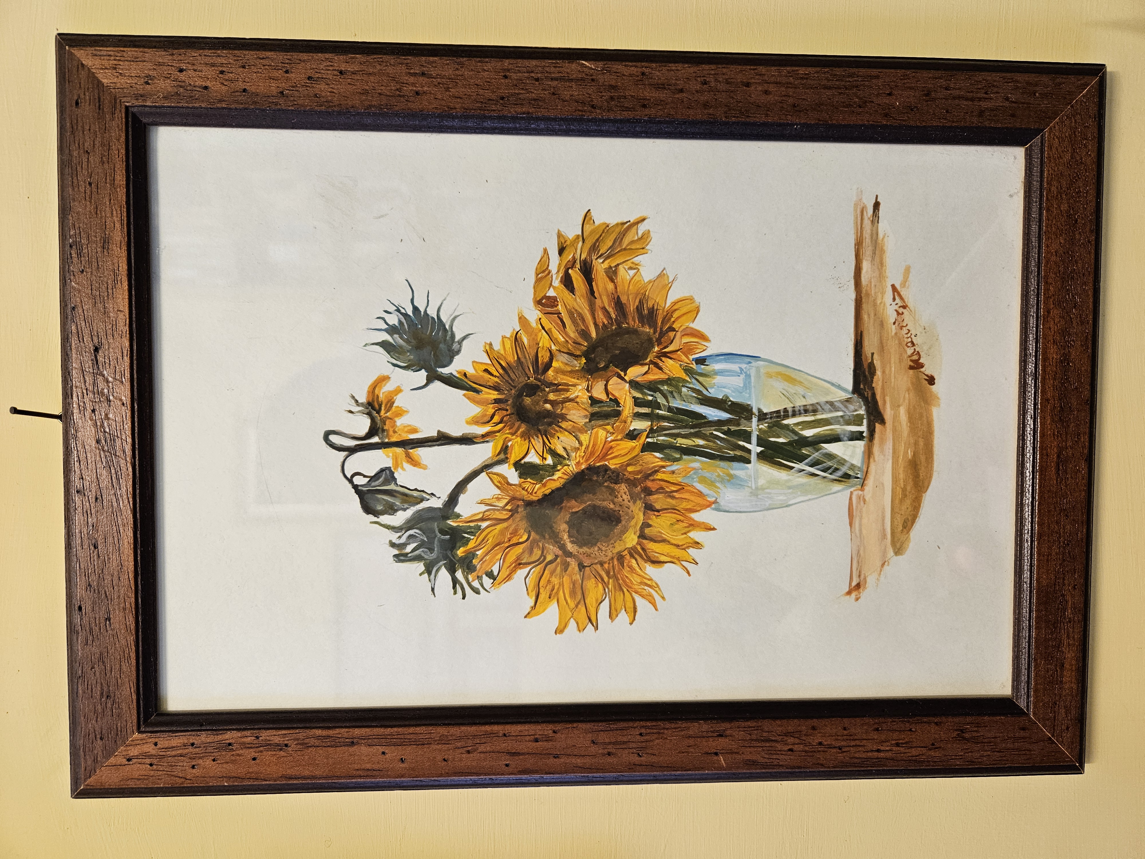 Girasoli al Sole - Natura Morta Dipinta a Mano