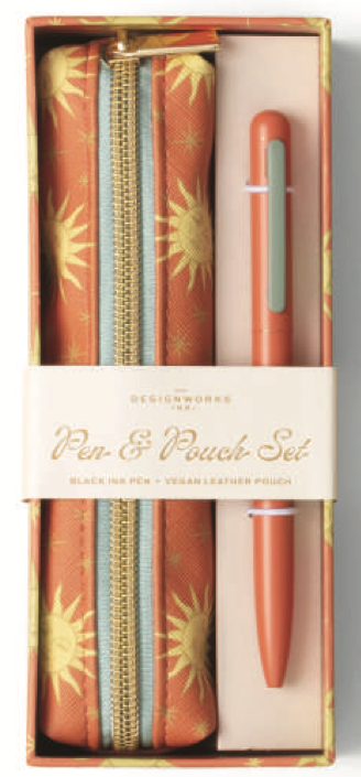 Ensemble stylo et pochette - Terracotta Sun