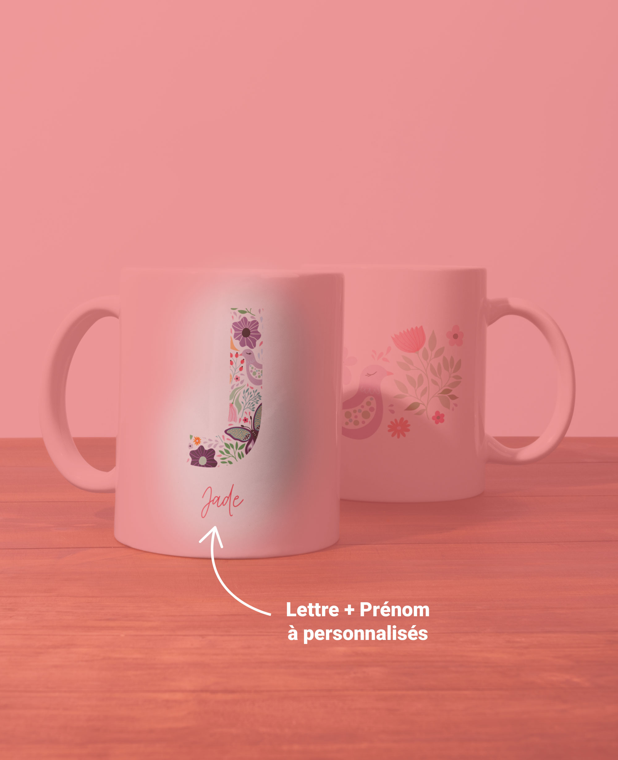 Mug Lettre fille