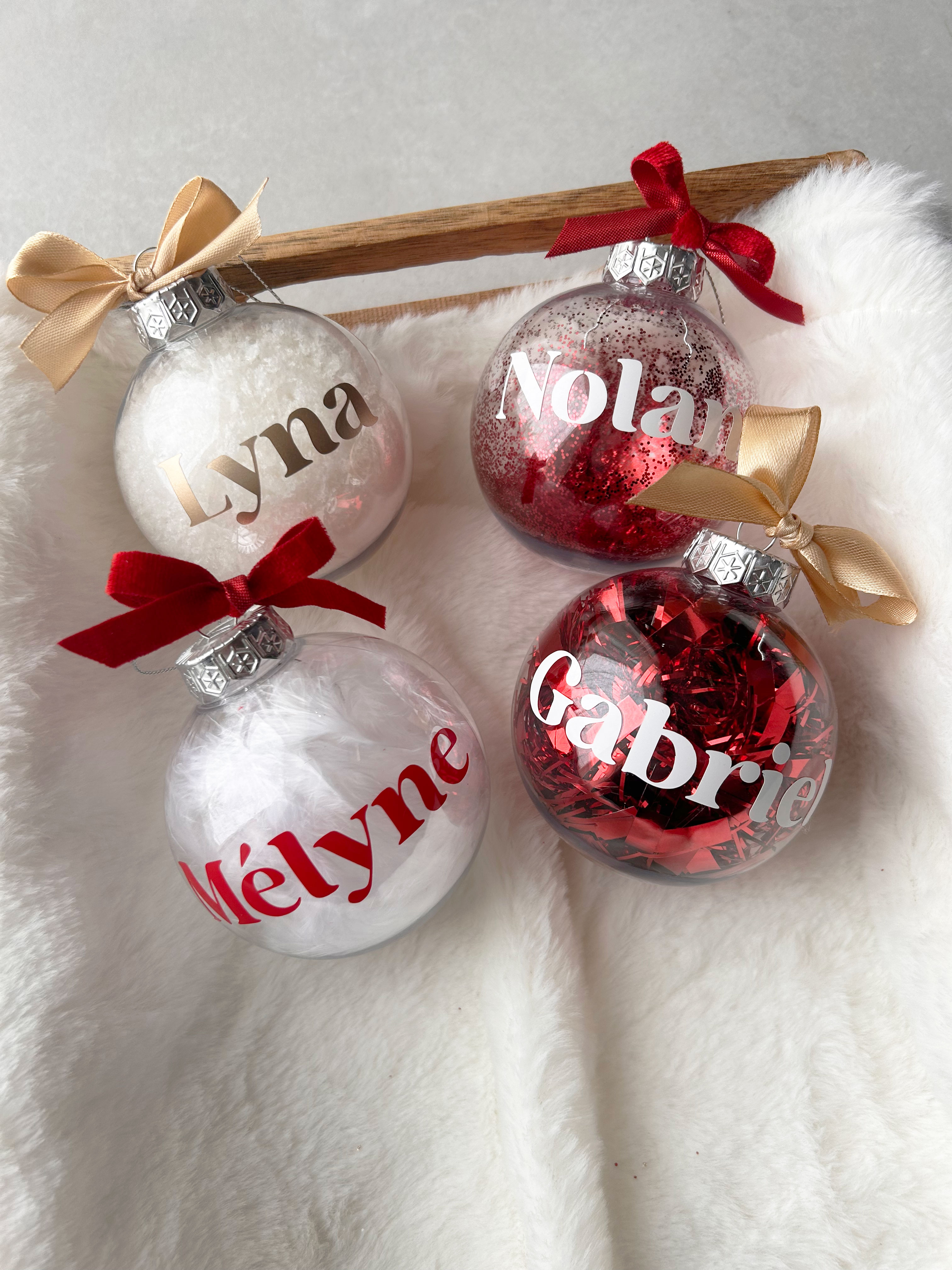 Boule de Noël prénom