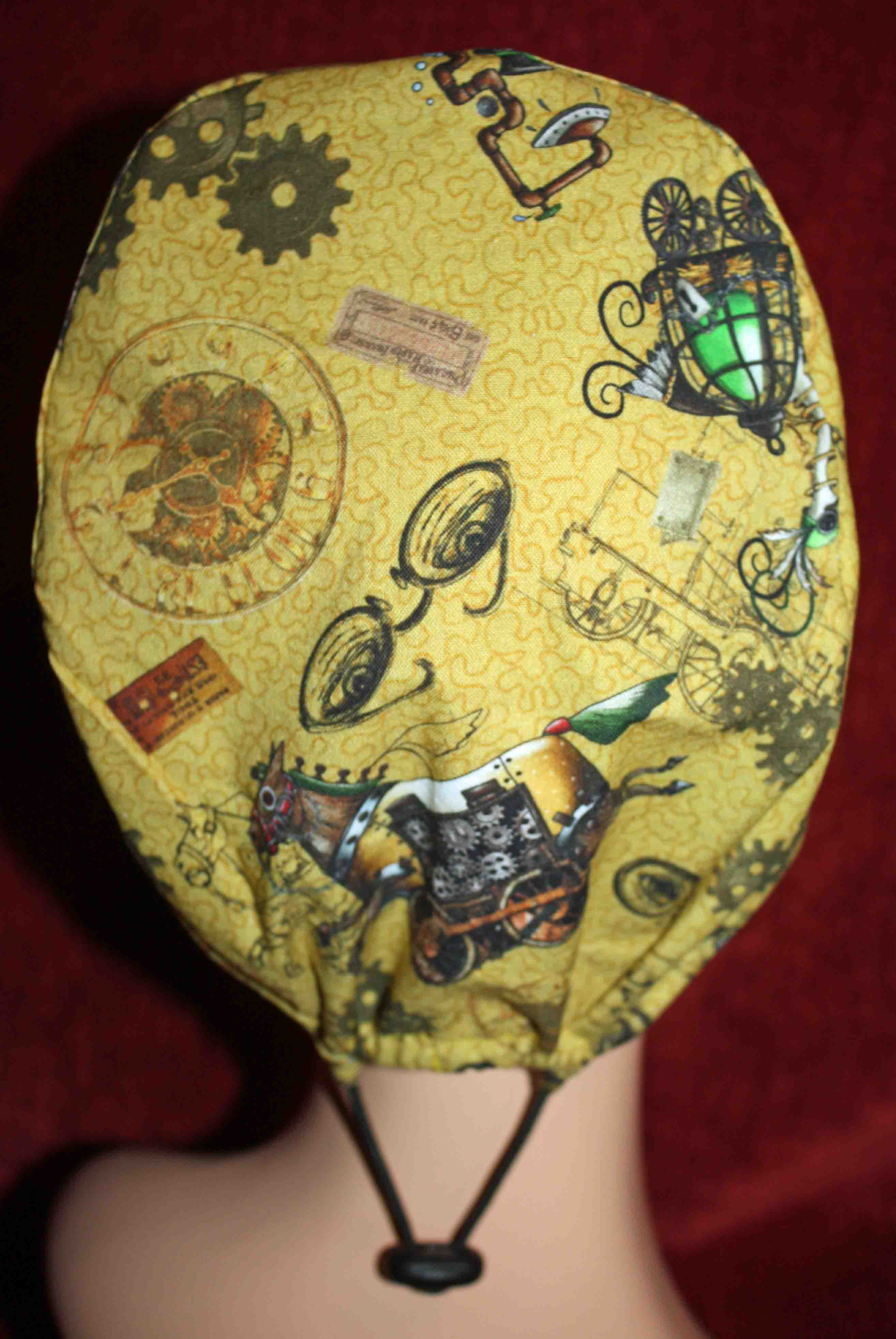 Handmade Steampunk Animals Surgical/Scrub Cap