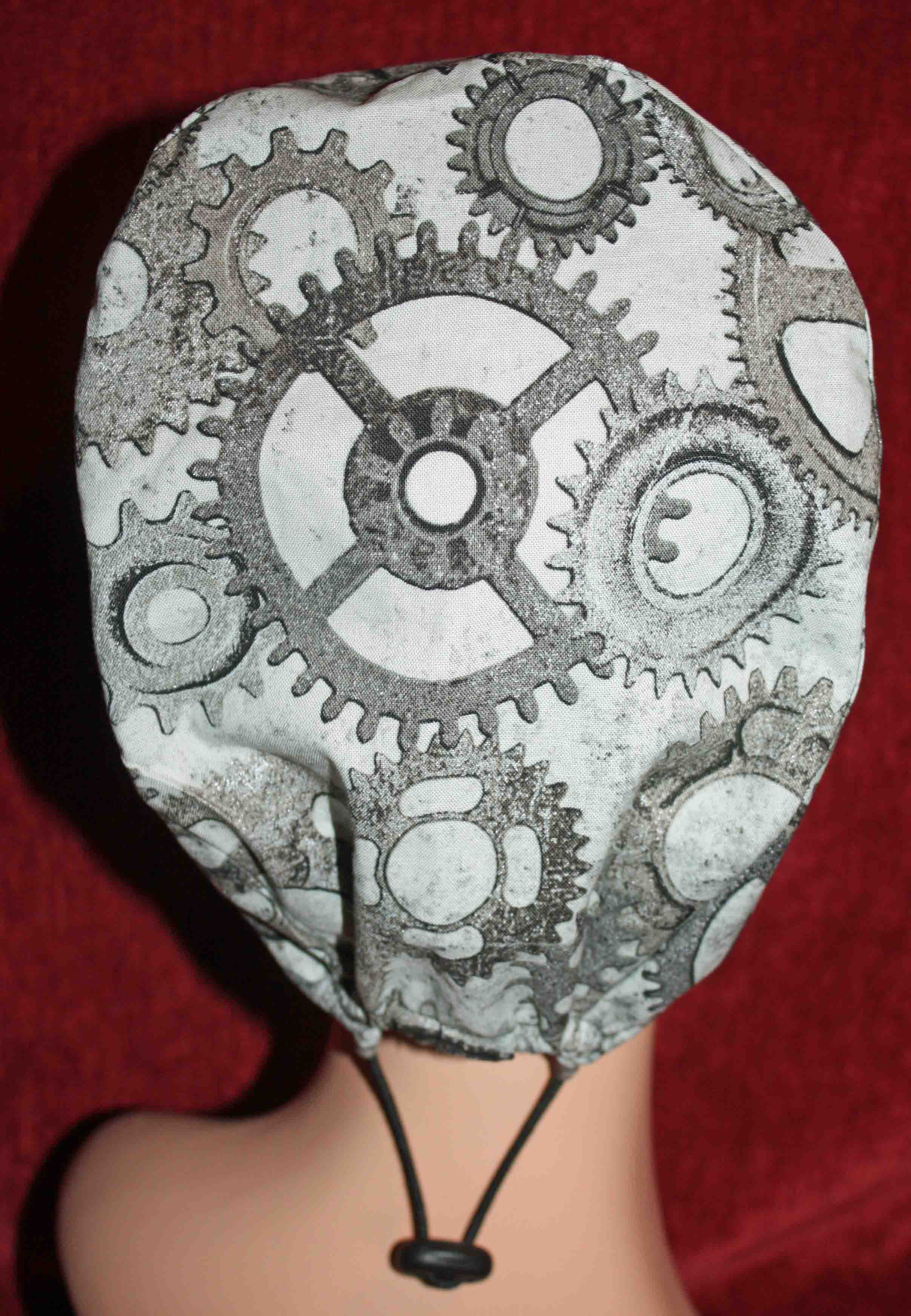 Handmade Steampunk Gears Surgical/Scrub Cap