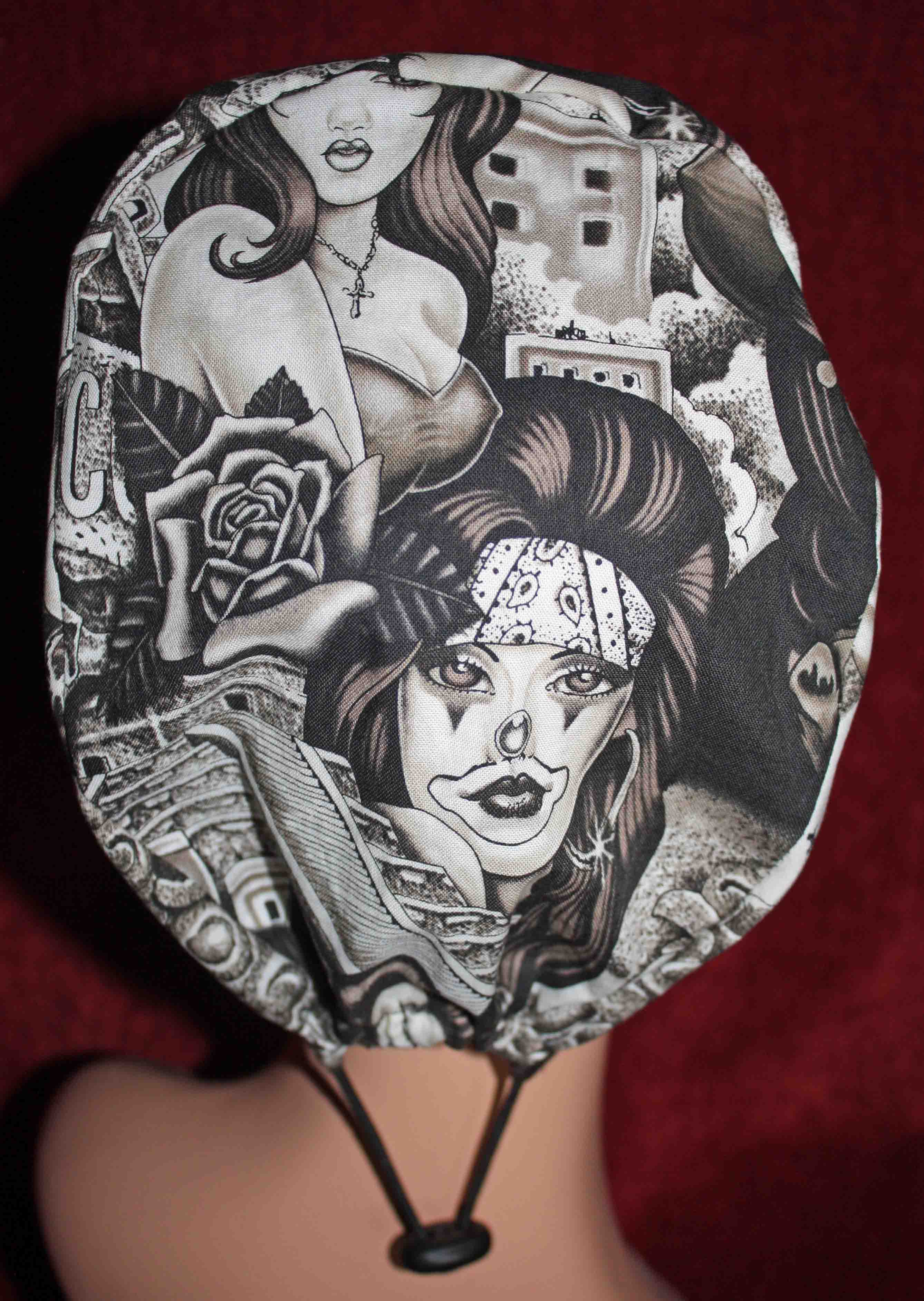 Handmade Day of the Dead Surgical/Scrub Cap
