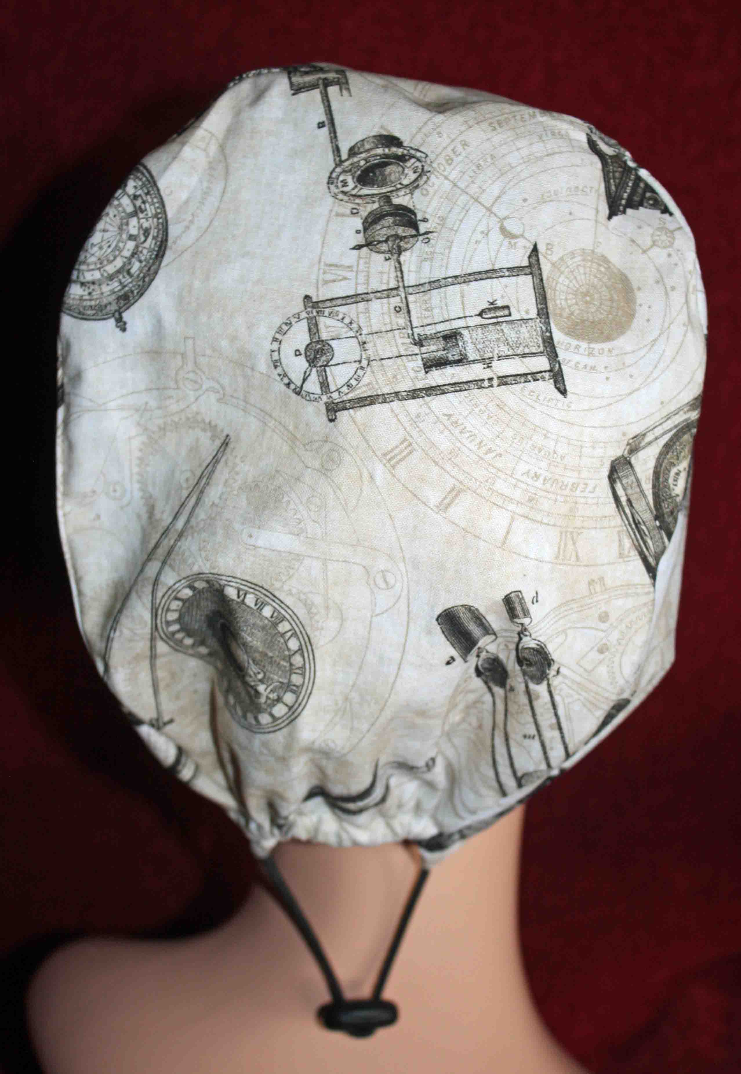 Handmade Steampunk Clocks Surgical/Scrub Cap