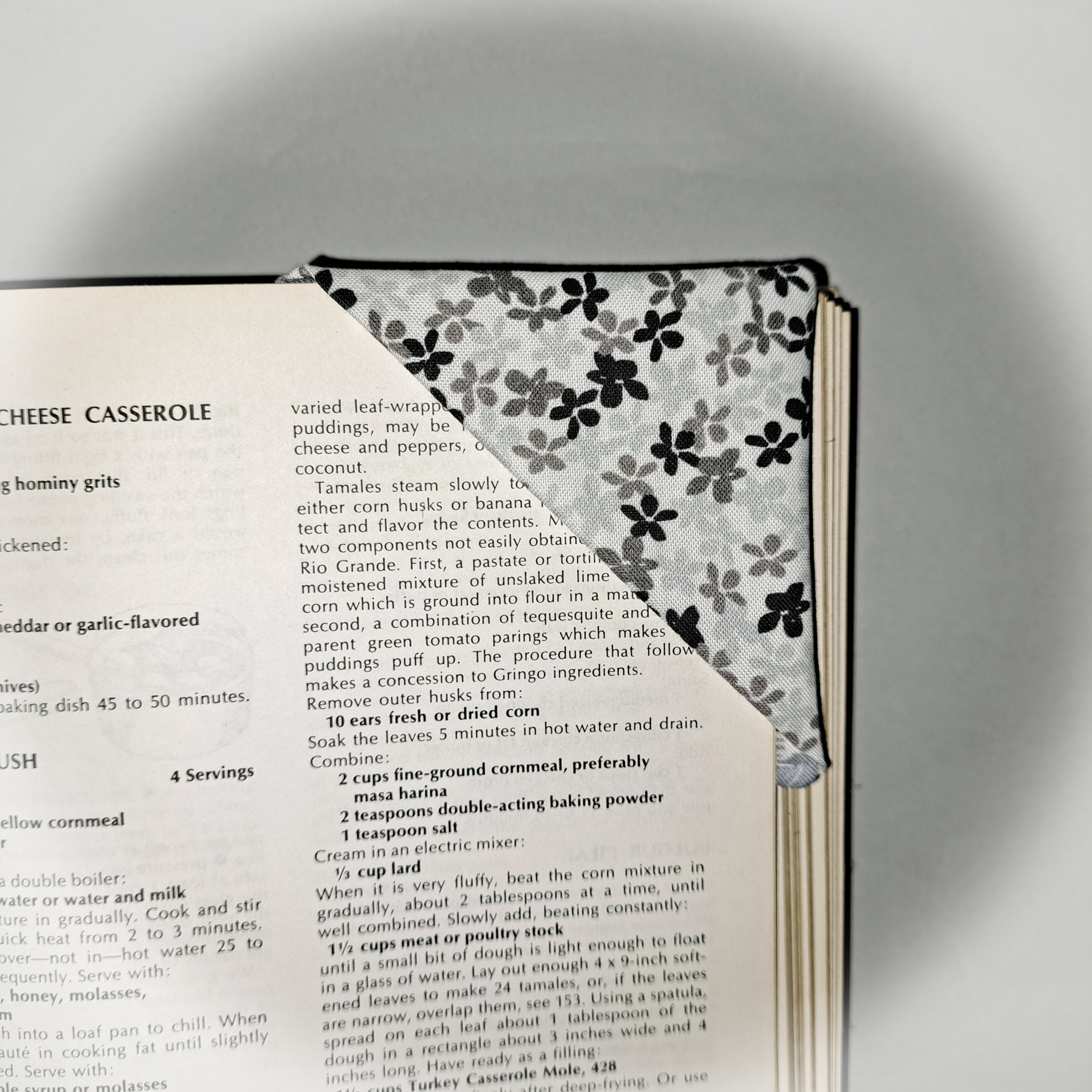 Handmade Fabric Corner Bookmark - Selection of Wildflower Fabrics