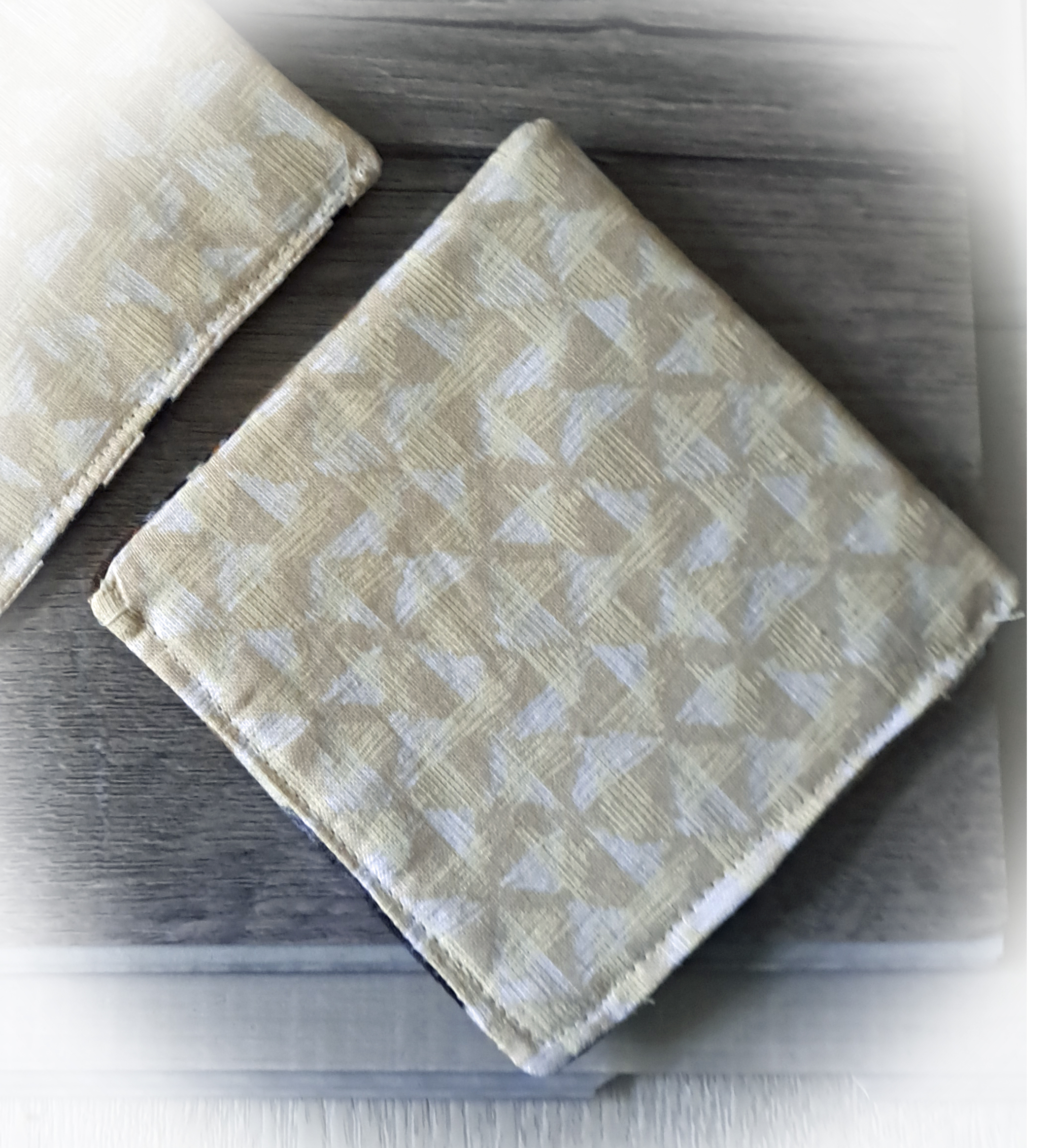 Handmade Fabric Corner Bookmark - For the Guys - Moustache or Steampunk Fabric