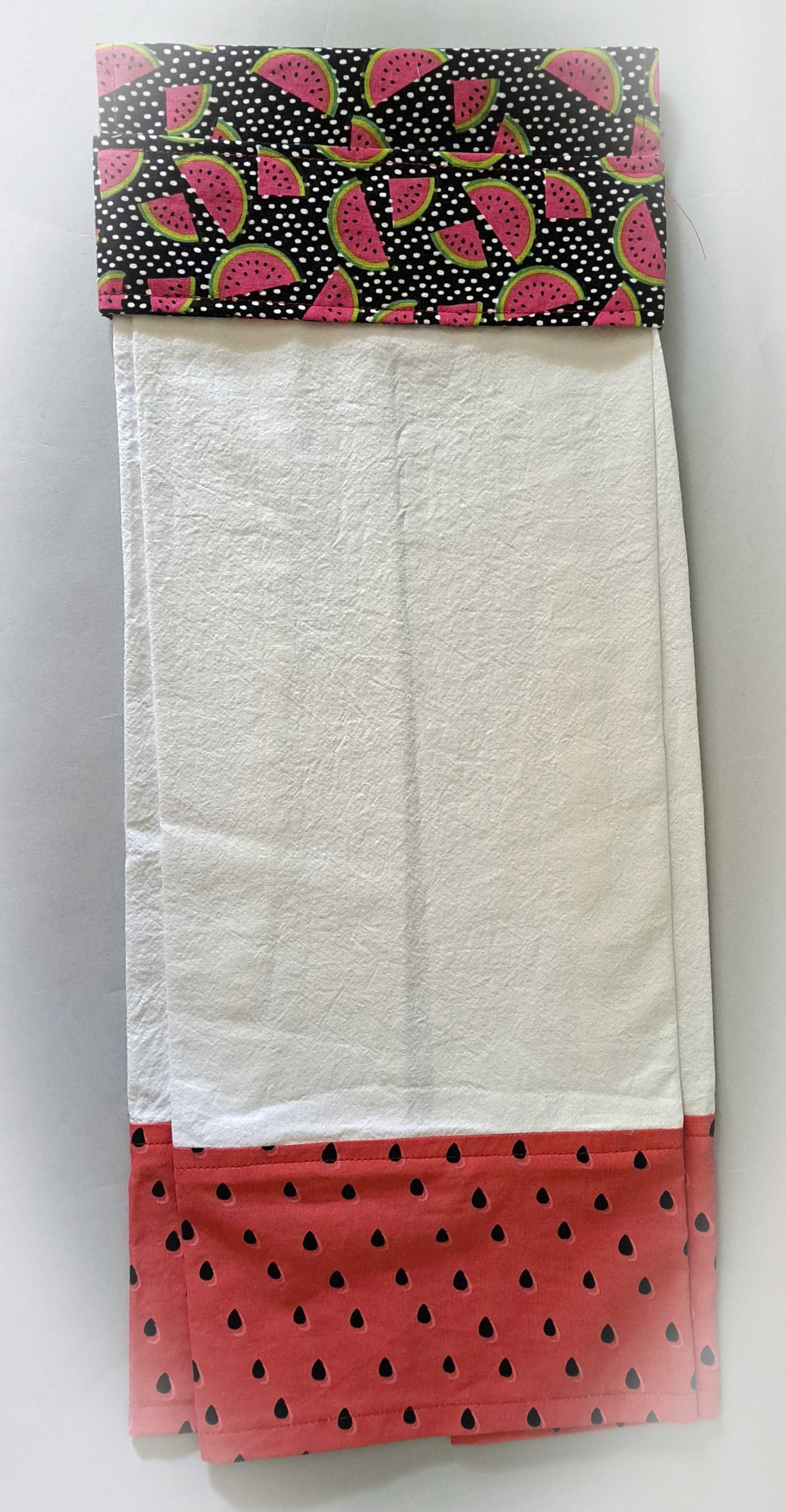 Handmade Hanging Dish Towel for Oven - Watermelon Fabric