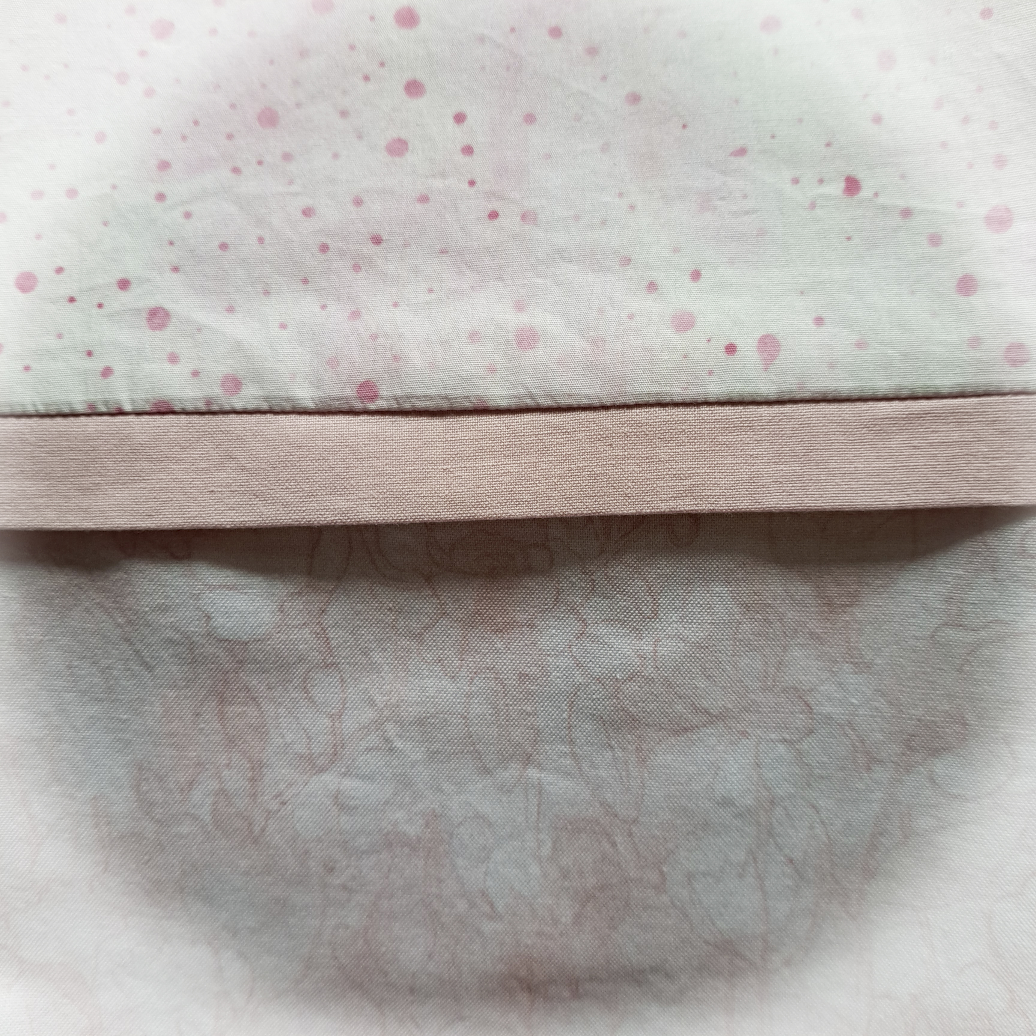 Handmade 100% Cotton Pillowcases - Pink Flower Fabric - Set of 2