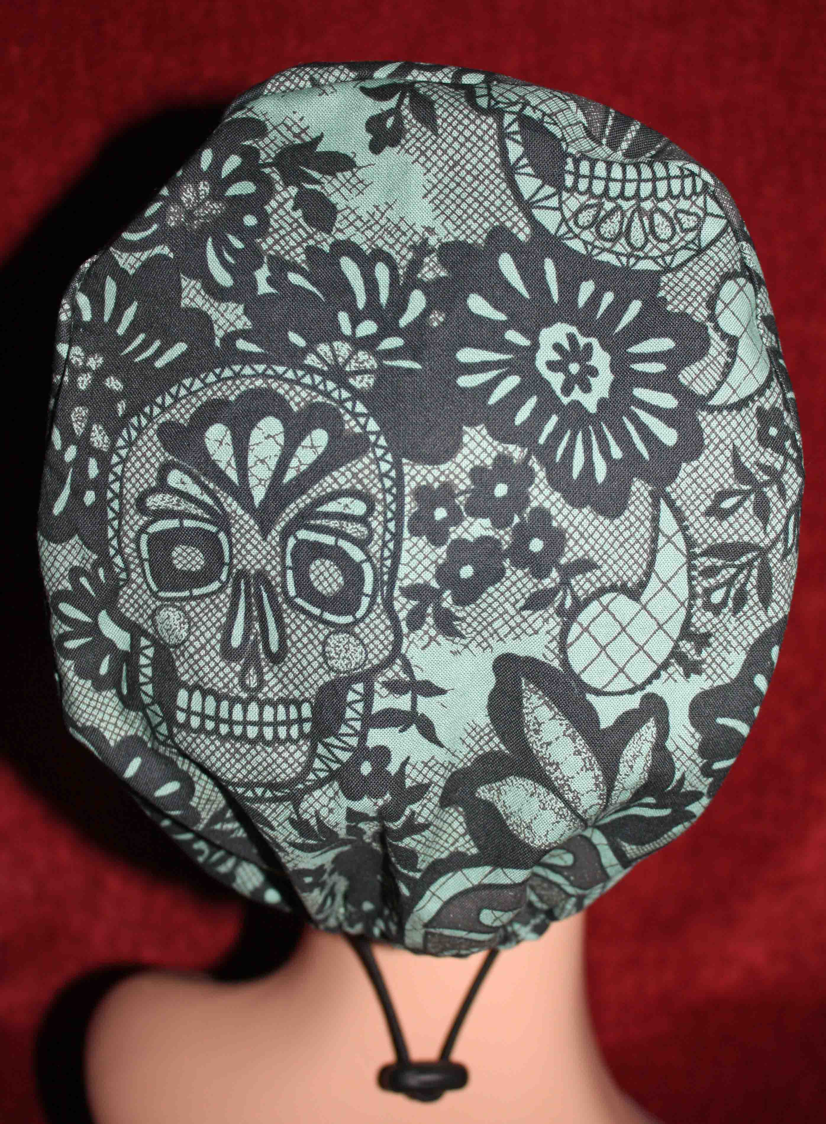 Handmade Sugar Skulls Surgical/Scrub Cap