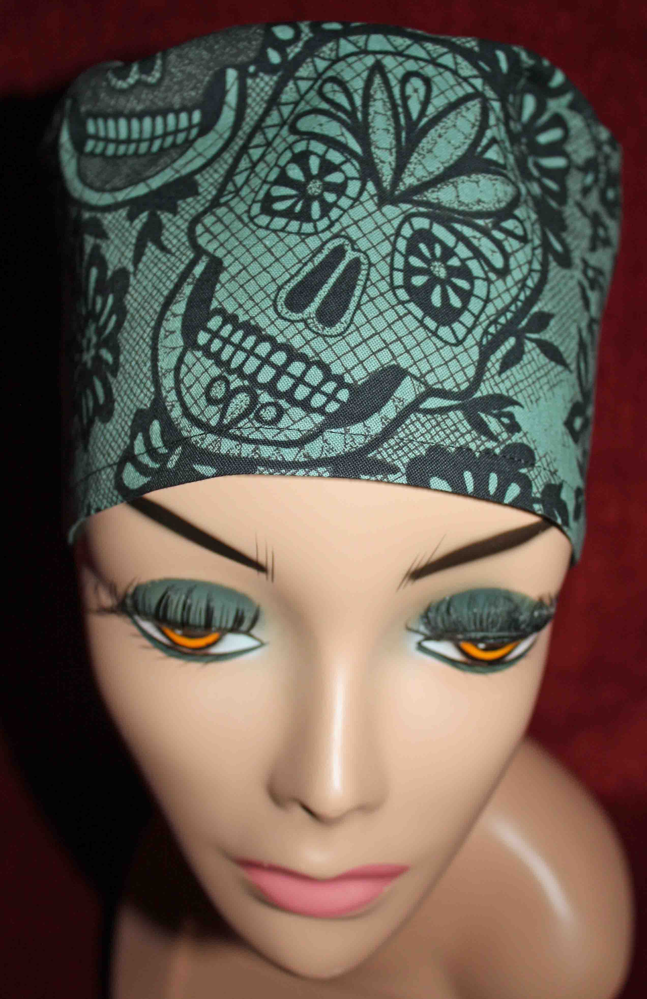 Handmade Sugar Skulls Surgical/Scrub Cap