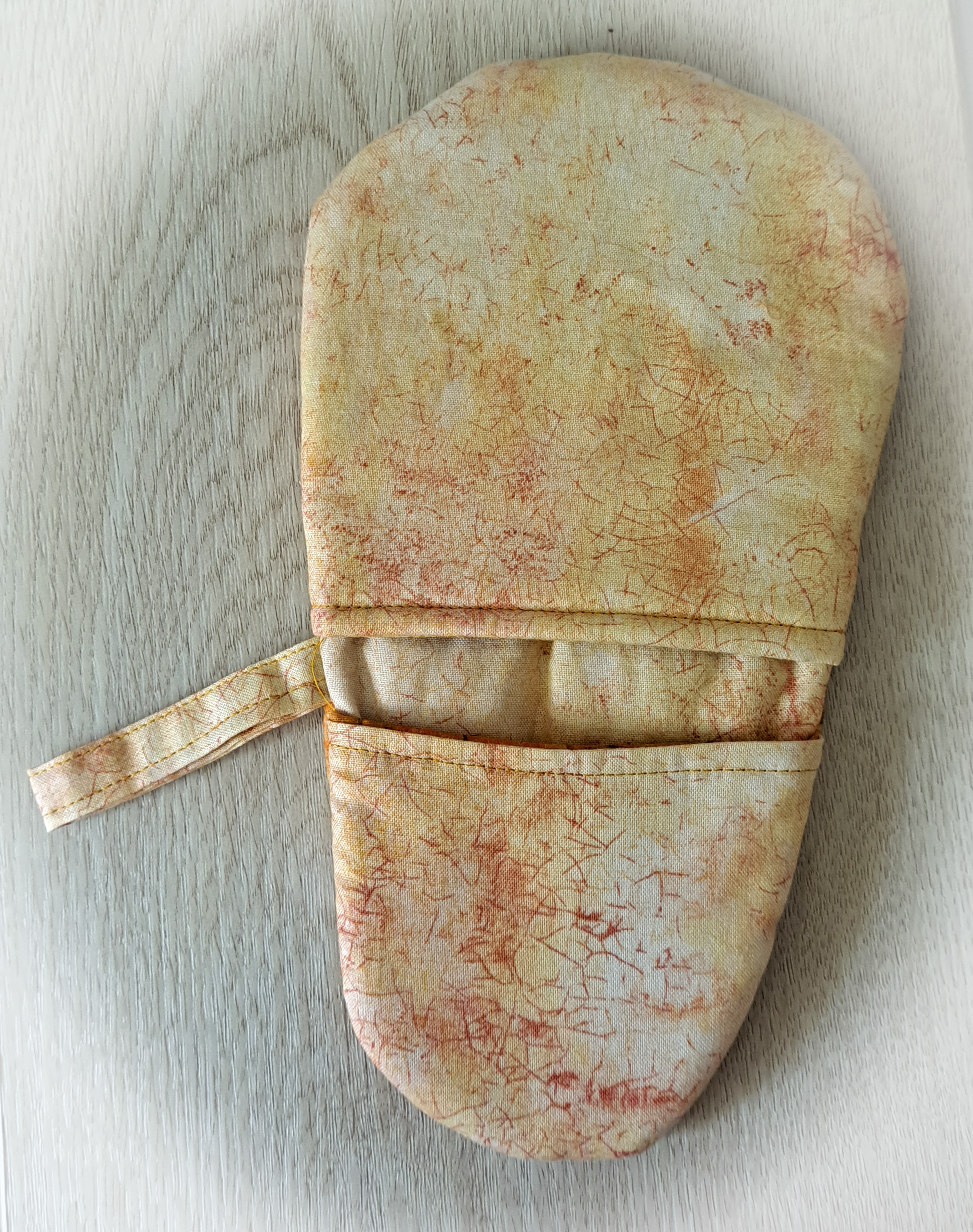 Handmade Textured Crackle Mini Oven Mitt/Finger Oven Mitt