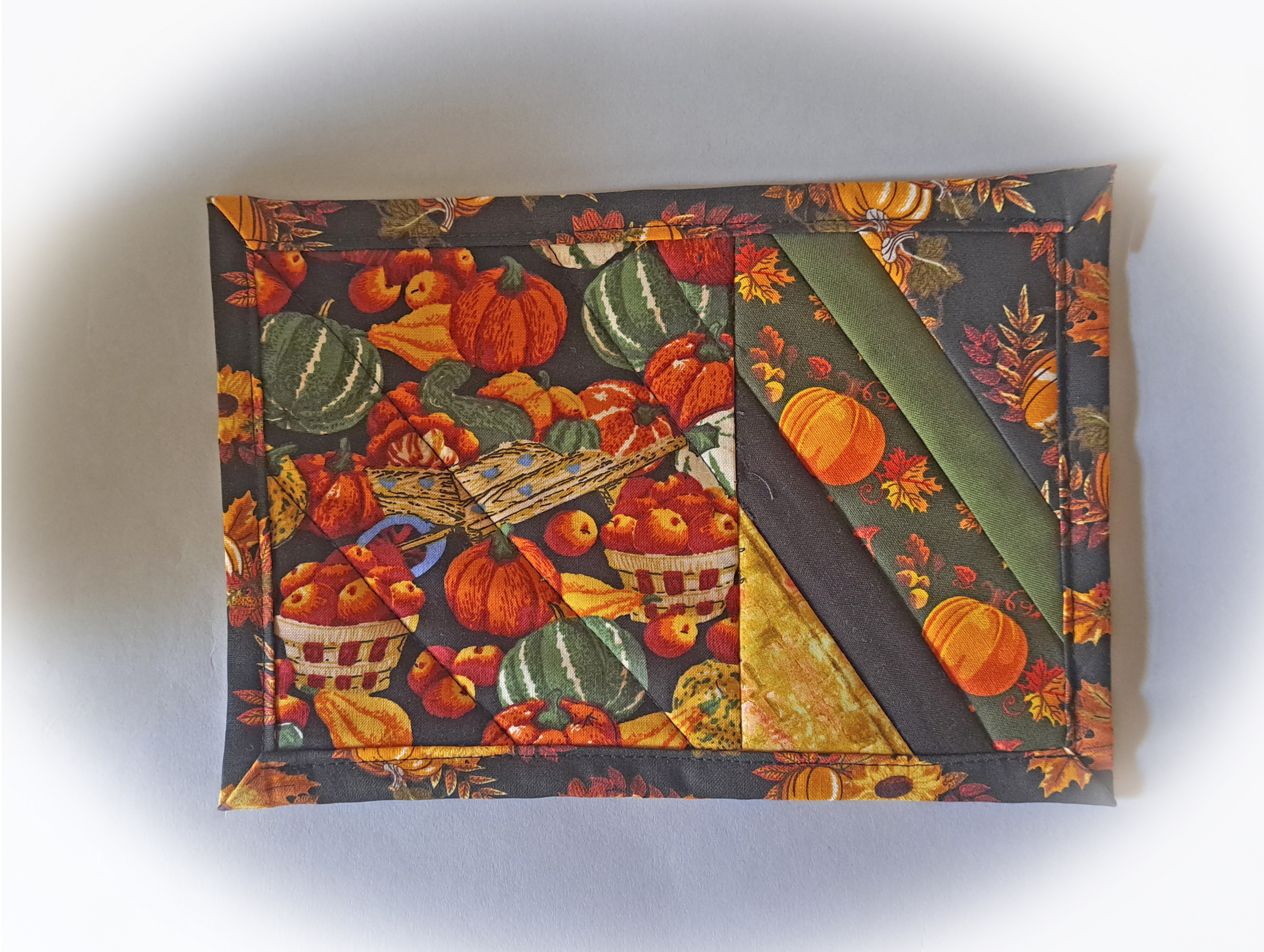 Handmade Autumn Quilted Mug Rug - Set of 2