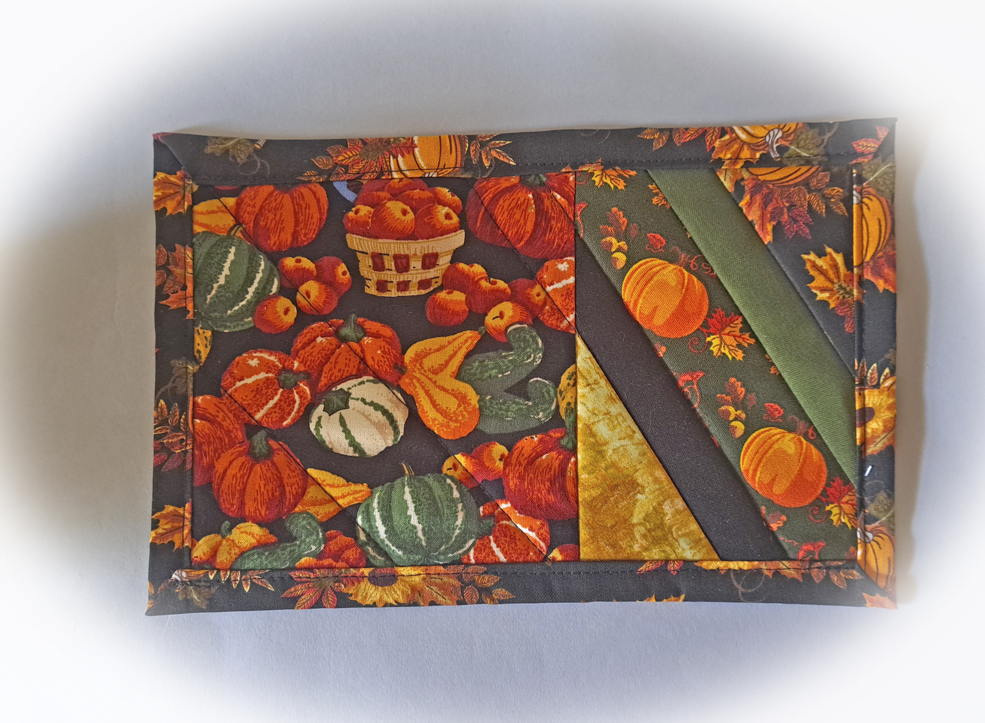 Handmade Autumn Quilted Mug Rug - Set of 2