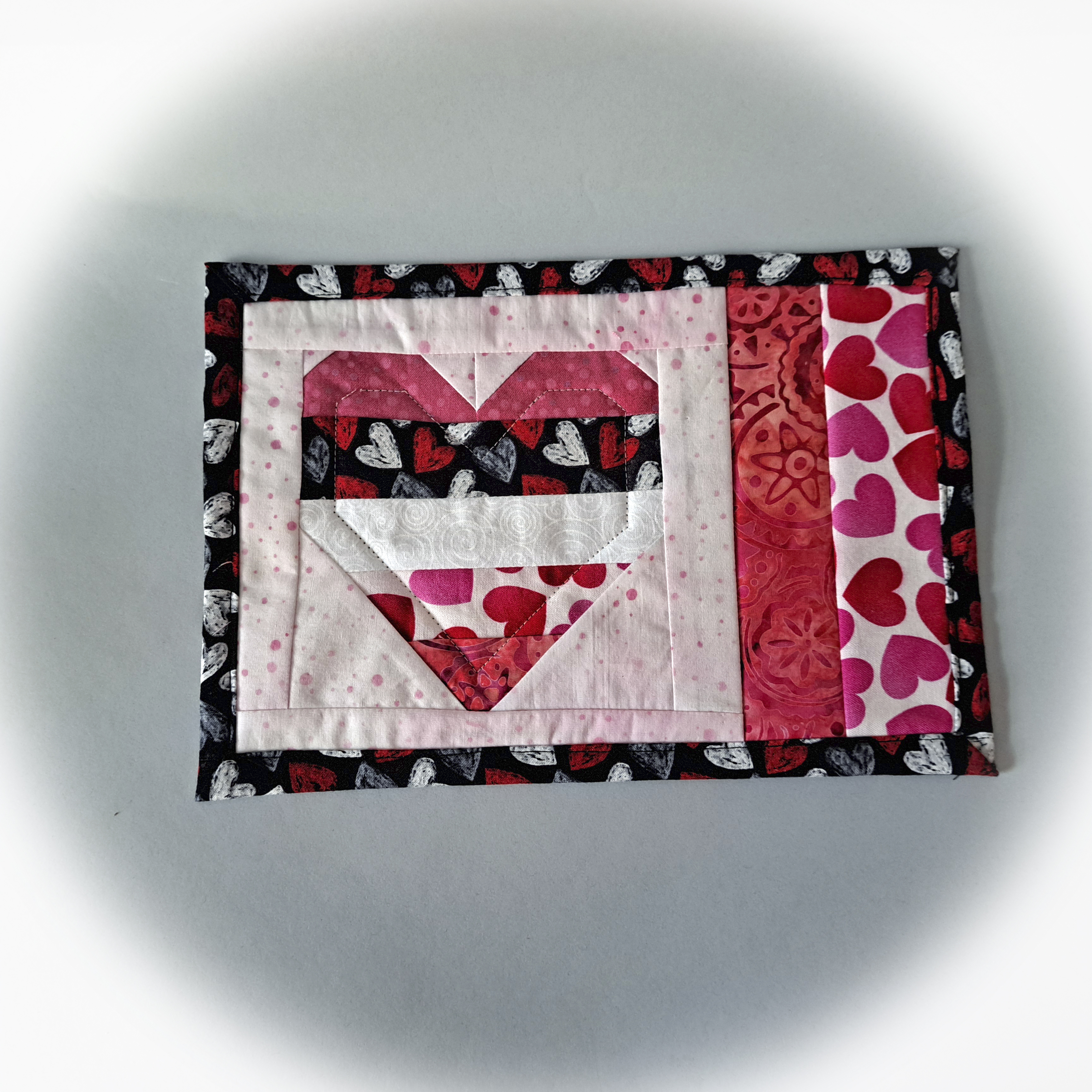 Handmade Heart Mug Rug - Perfect for Valentine's Day