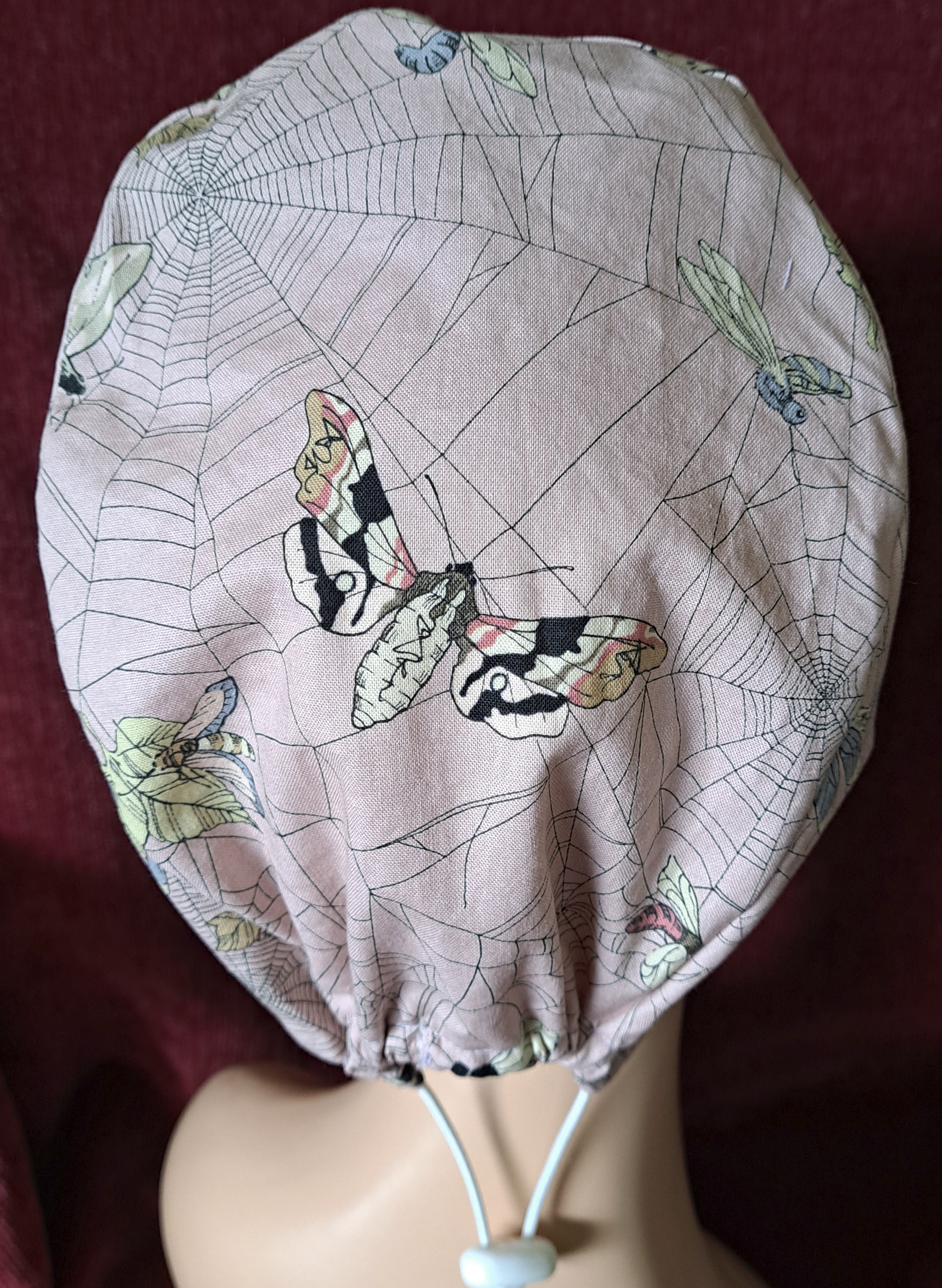 Handmade Bugs in a Web Surgical/Scrub Cap