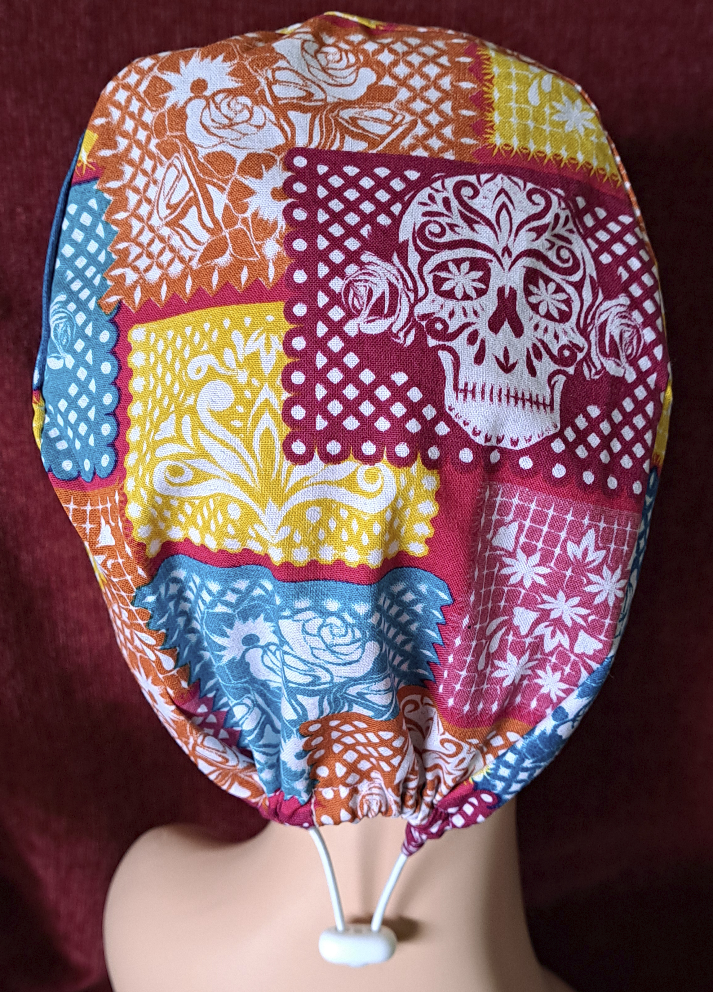 Handmade Skulls and Lace Surgical/Scrub Cap