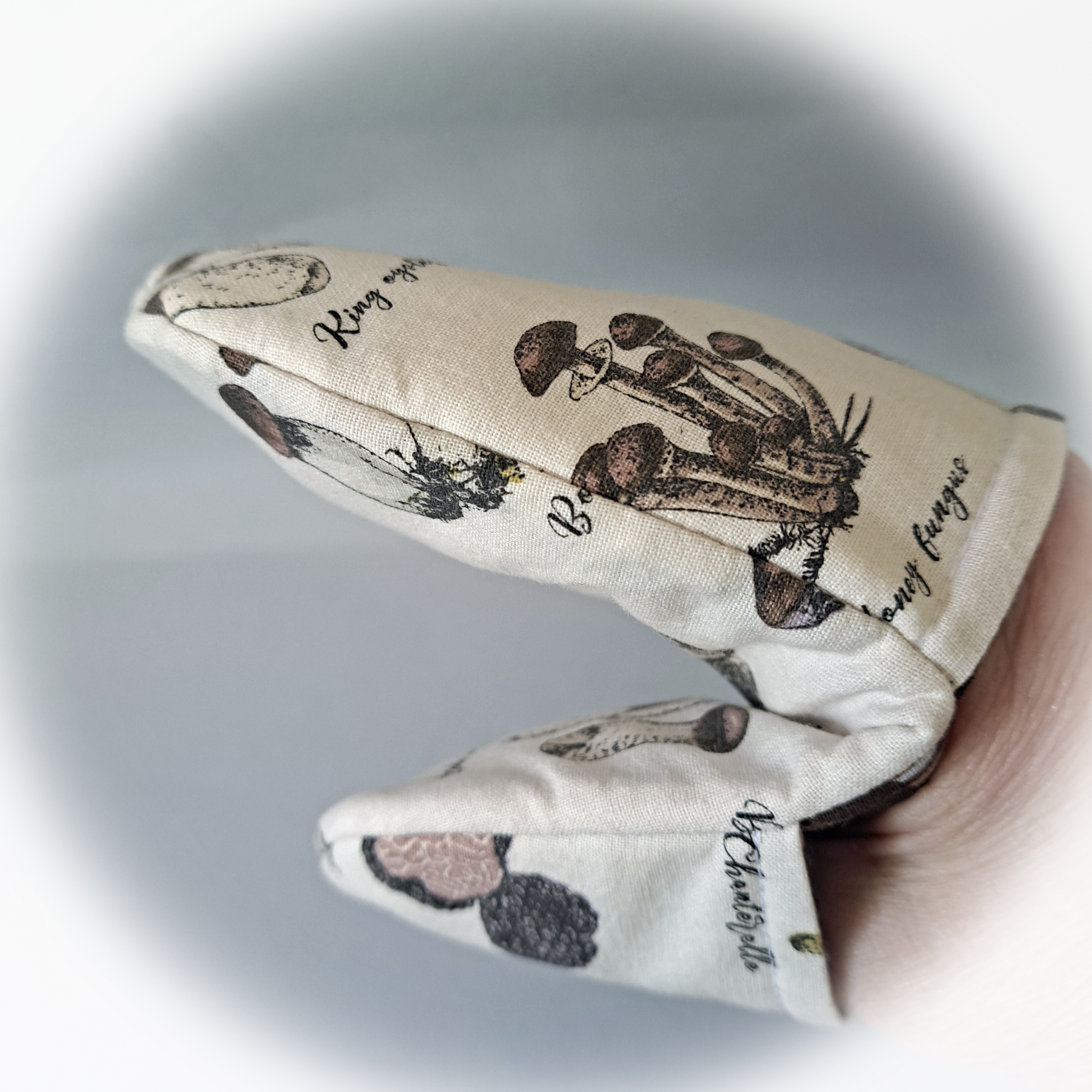 Handmade Mushroom Mini Oven Mitt/Finger Oven Mitt