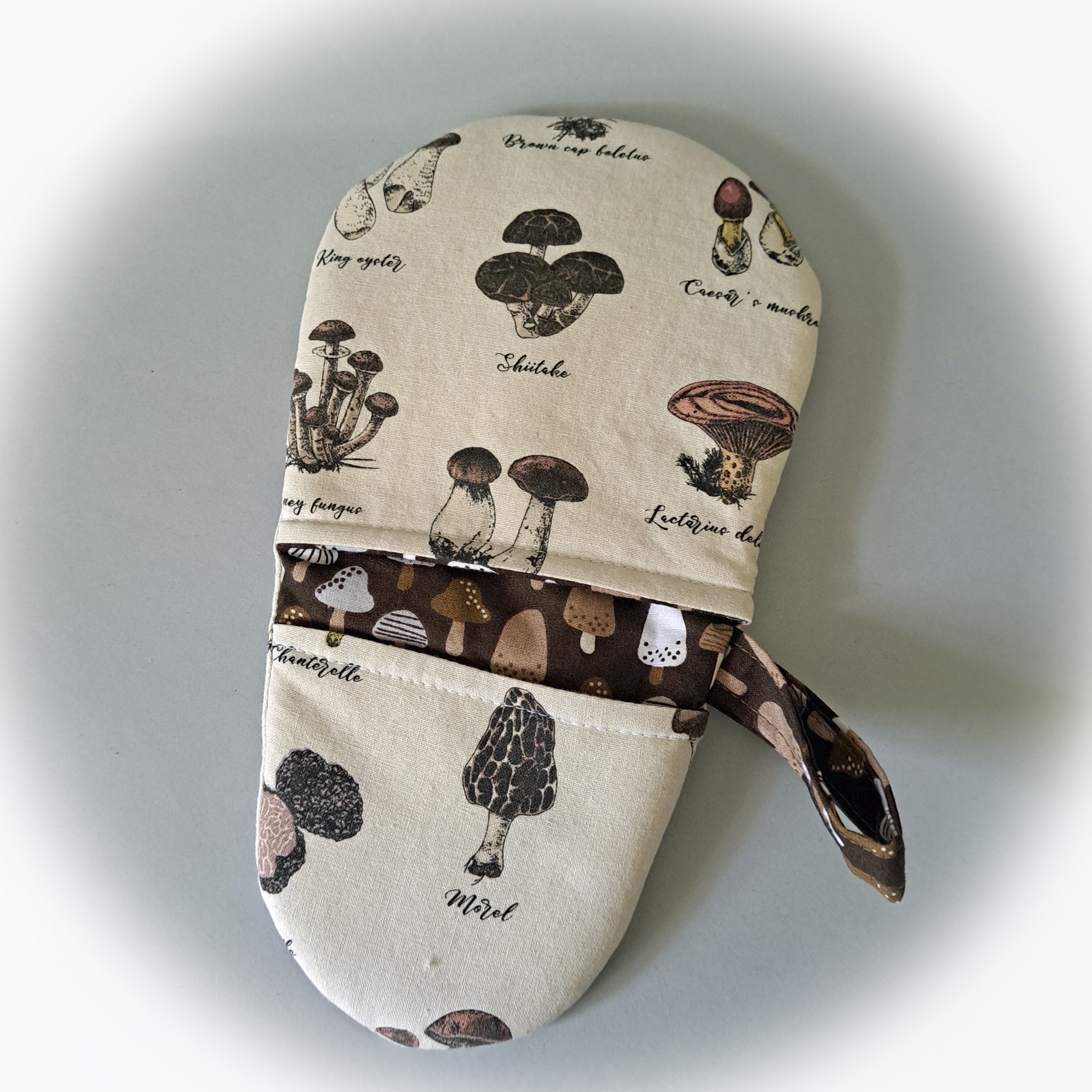 Handmade Mushroom Mini Oven Mitt/Finger Oven Mitt