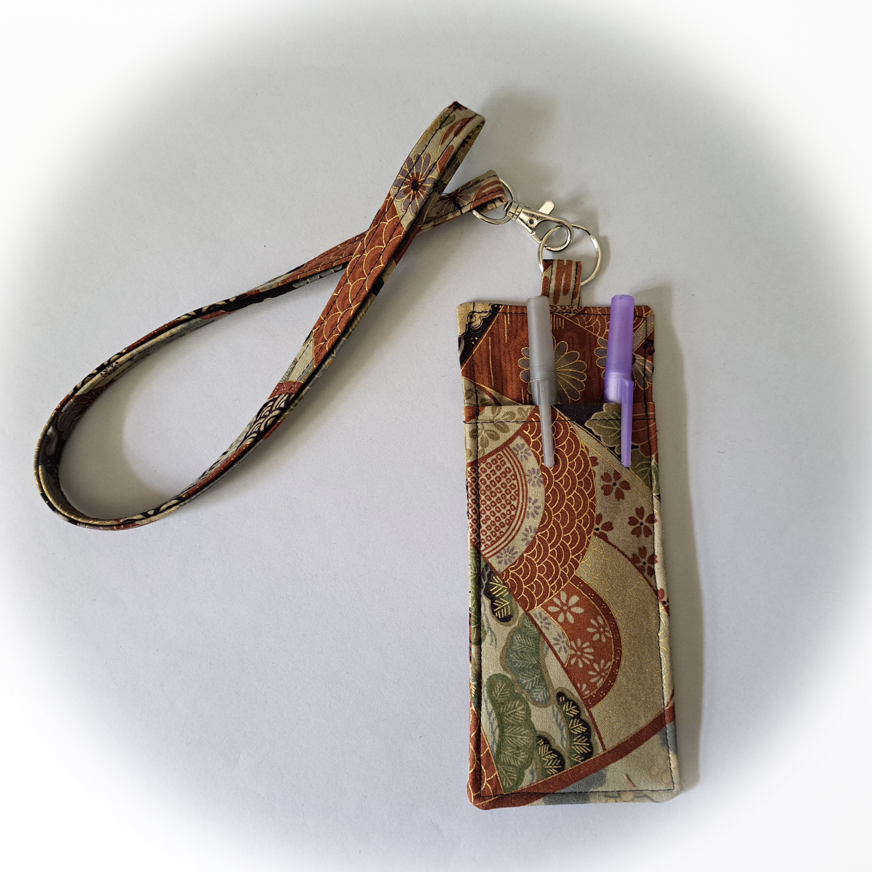 Handmade Glasses and Pen Holder with Matching Lanyard