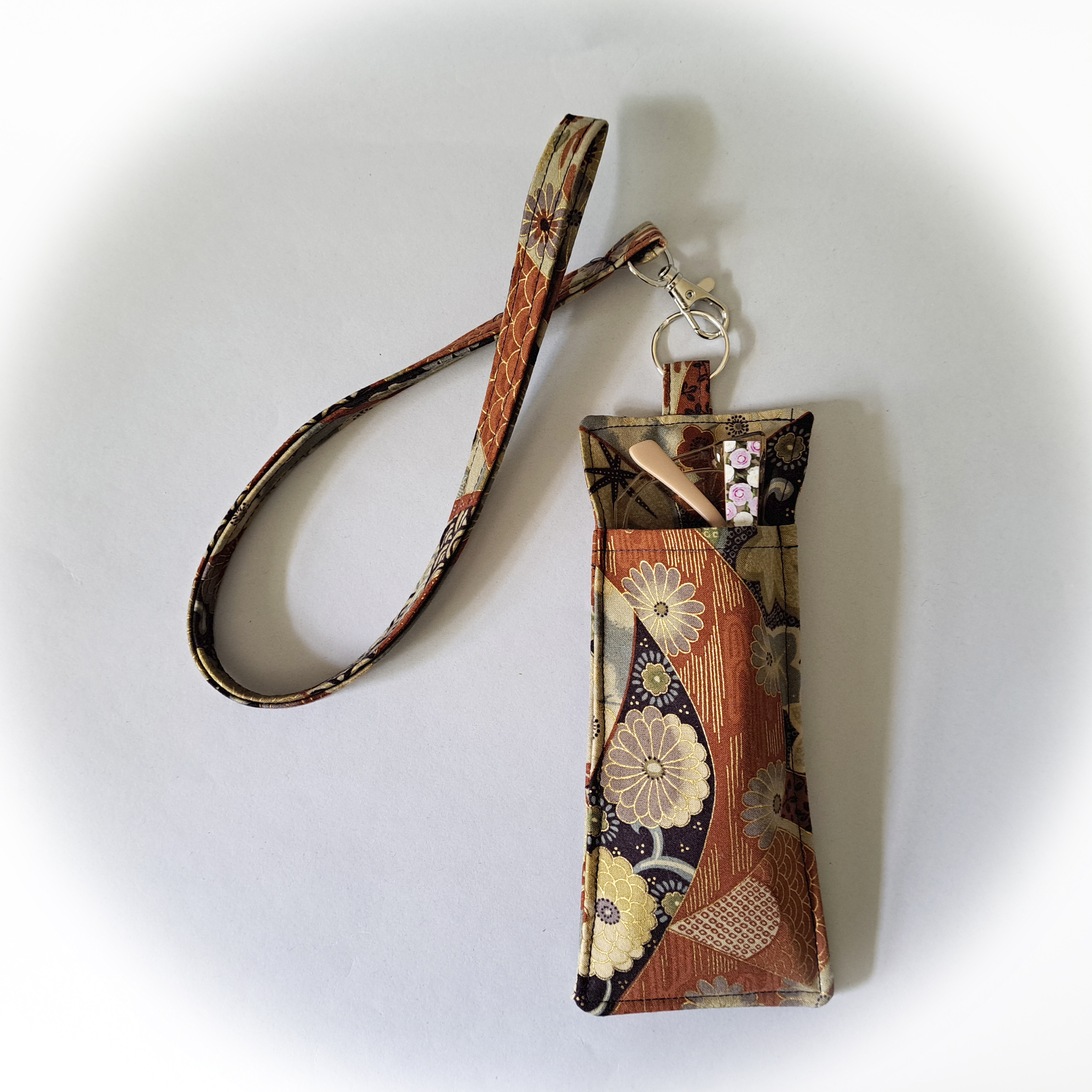 Handmade Glasses and Pen Holder with Matching Lanyard