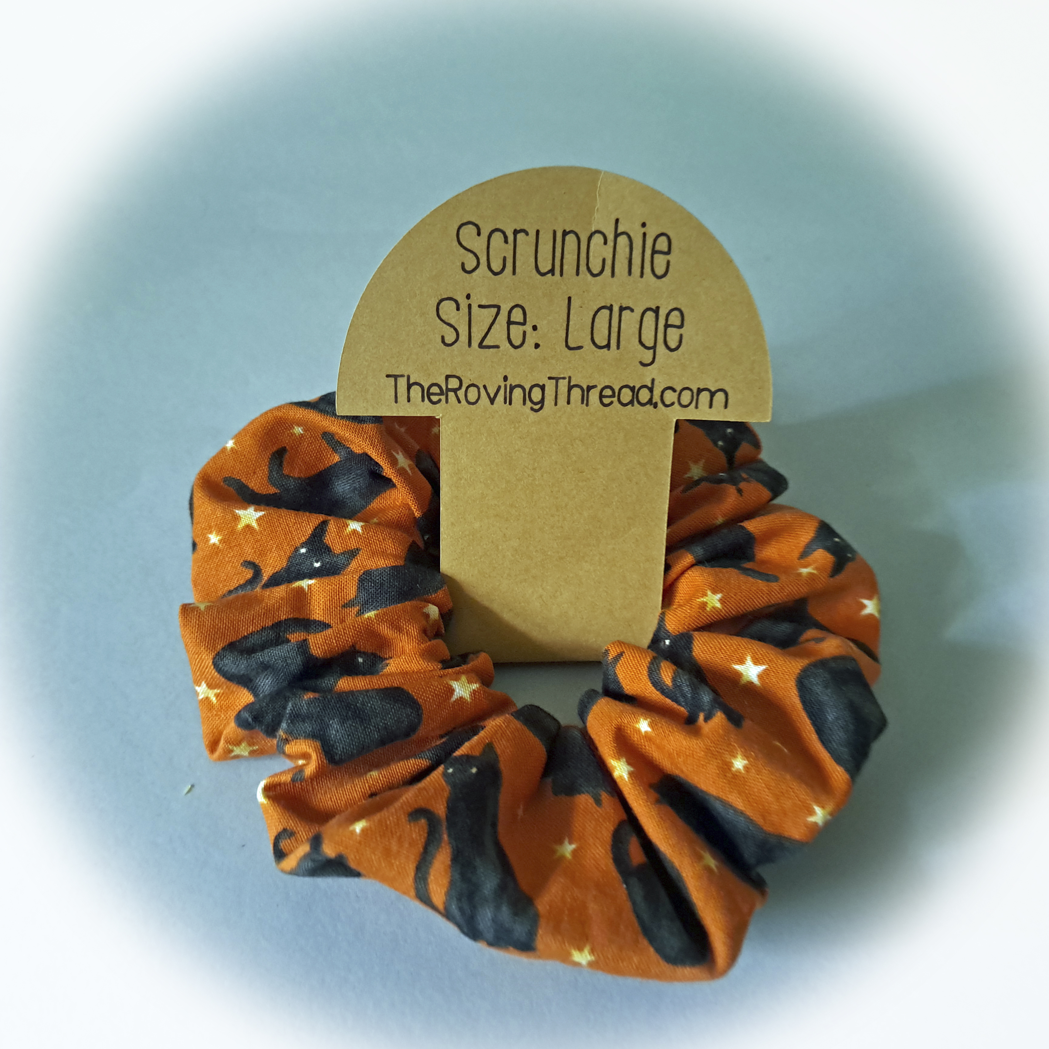 Large Orange Cat Scrunchie