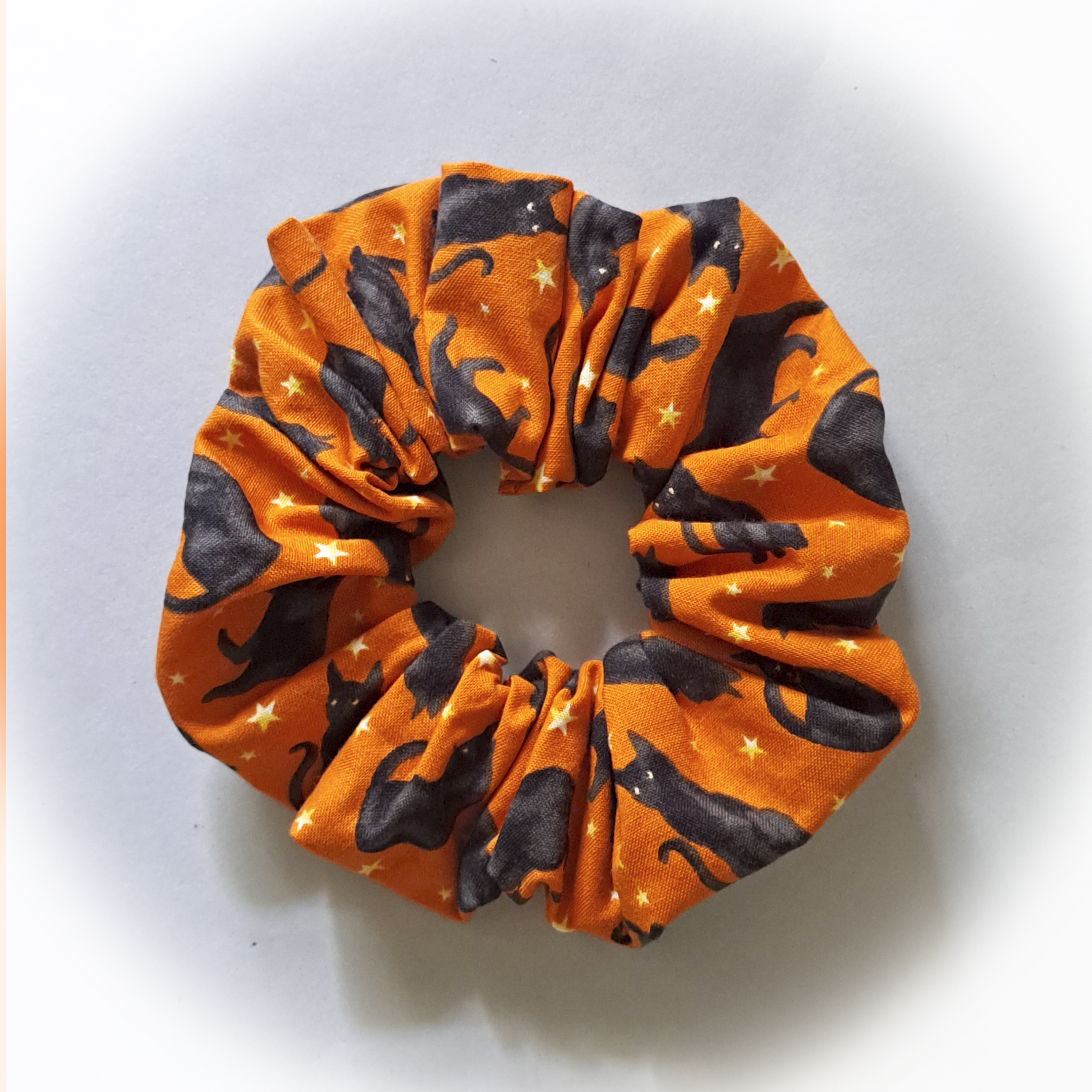 Large Orange Cat Scrunchie