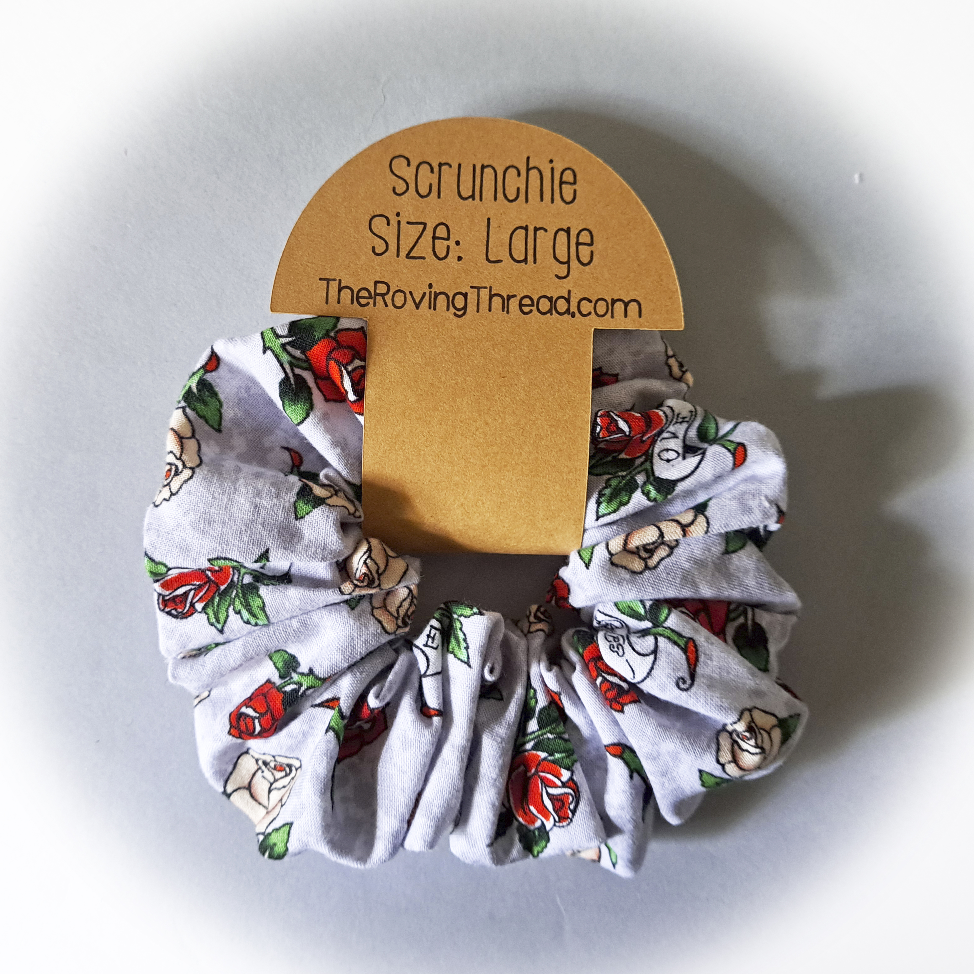 Floral and Love Printed Scrunchie