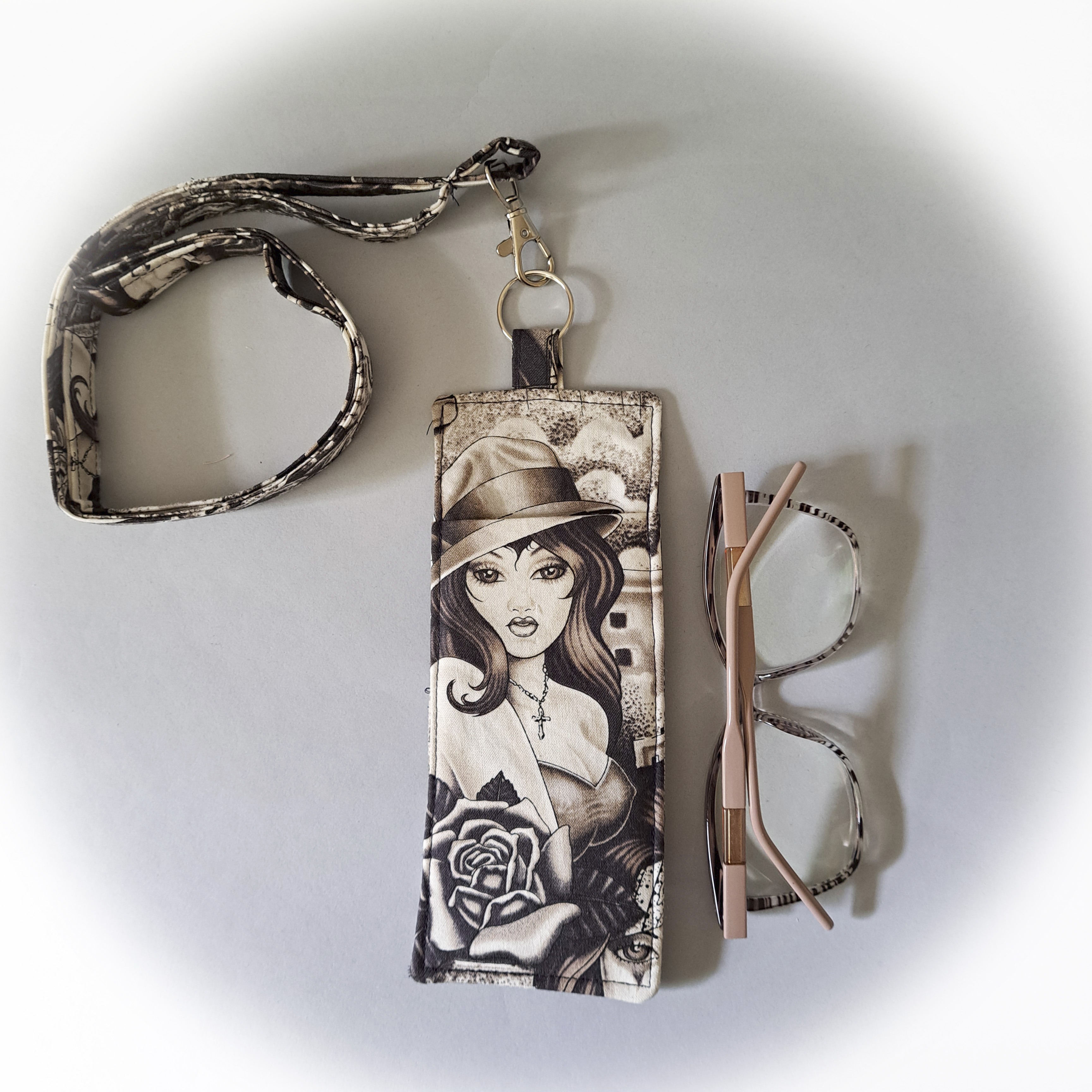 Day of the Dead Eyeglass and Pen Holder with Optional Matching Lanyard