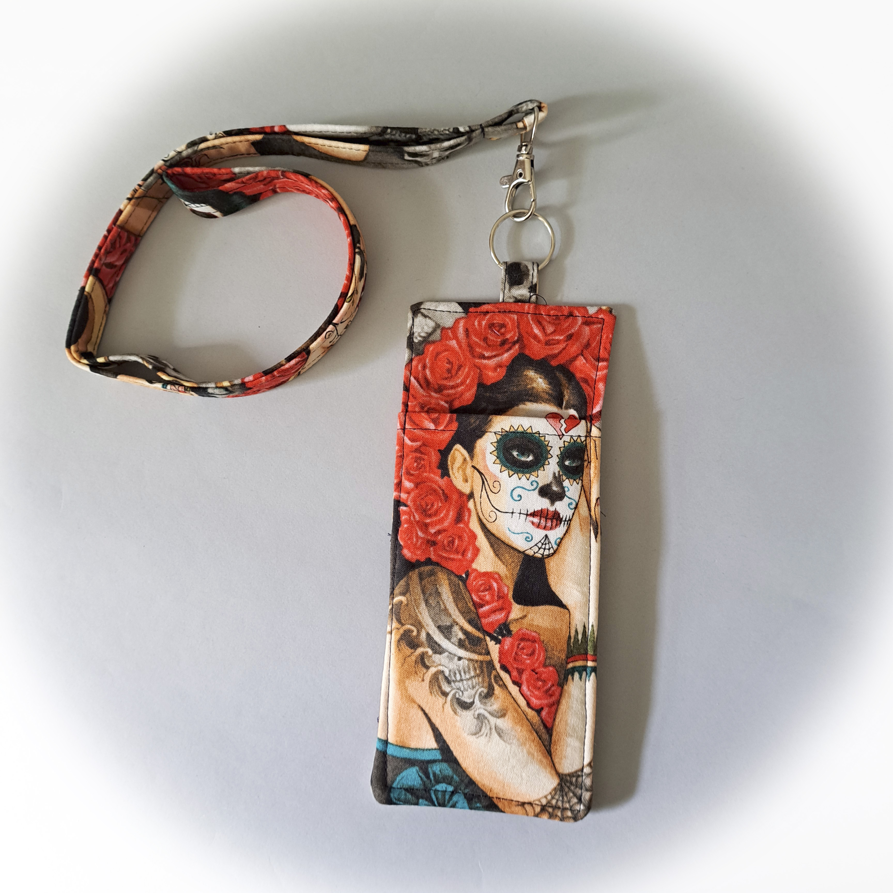 Day of the Dead Eyeglass and Pen Holder with Optional Matching Lanyard