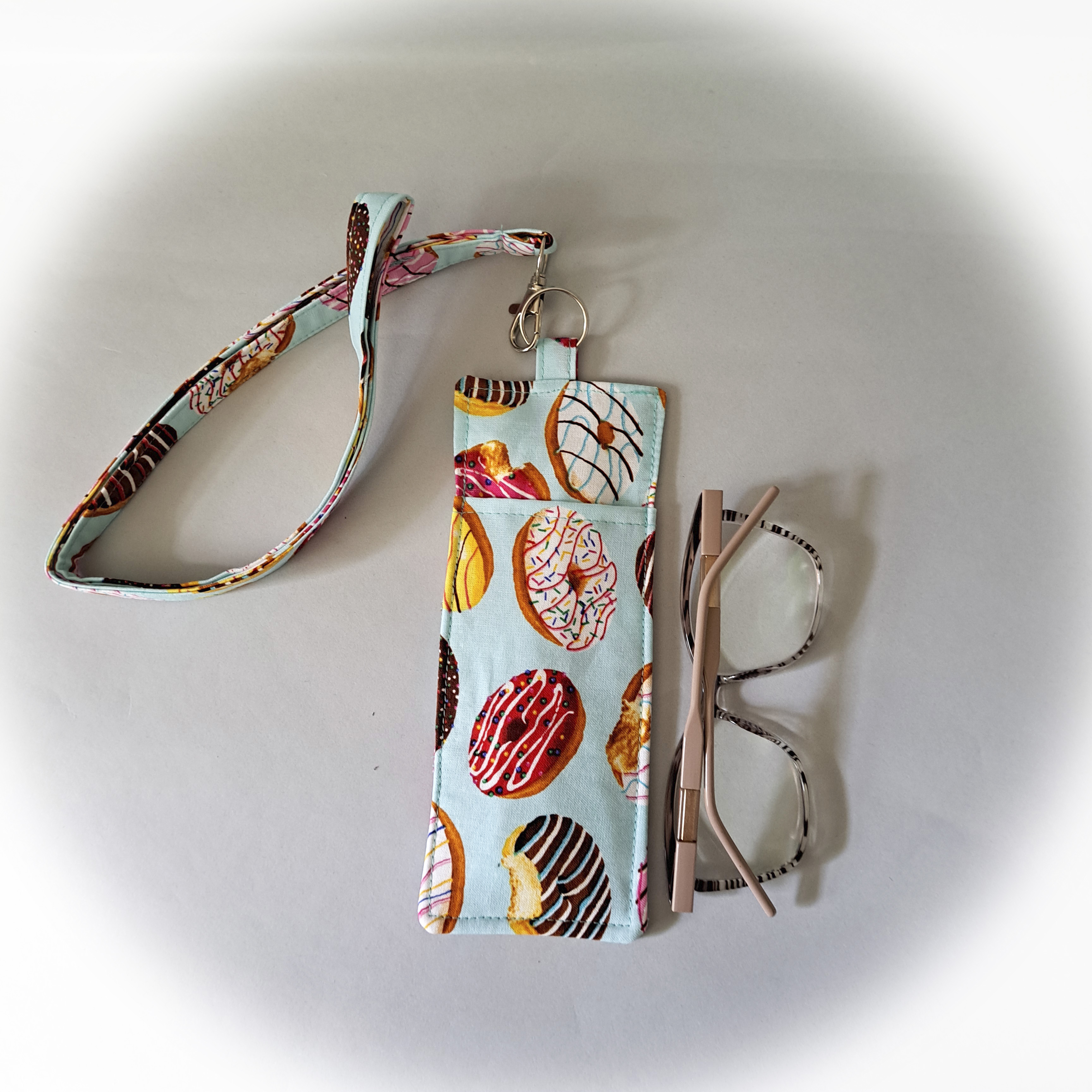 Donut Themed Eyeglass and Pen Holder with Optional Lanyard