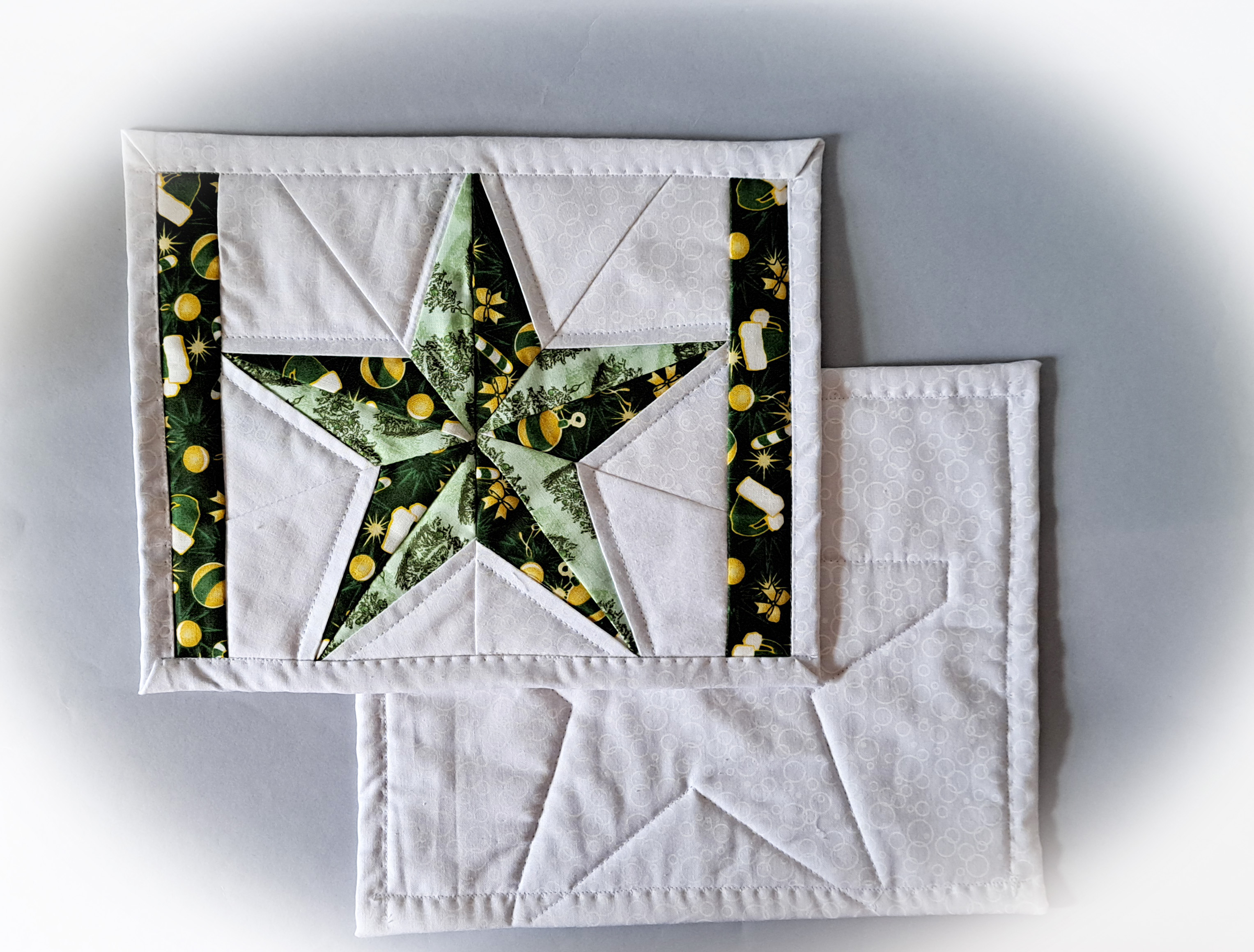 Star Quilted Mug Rugs
