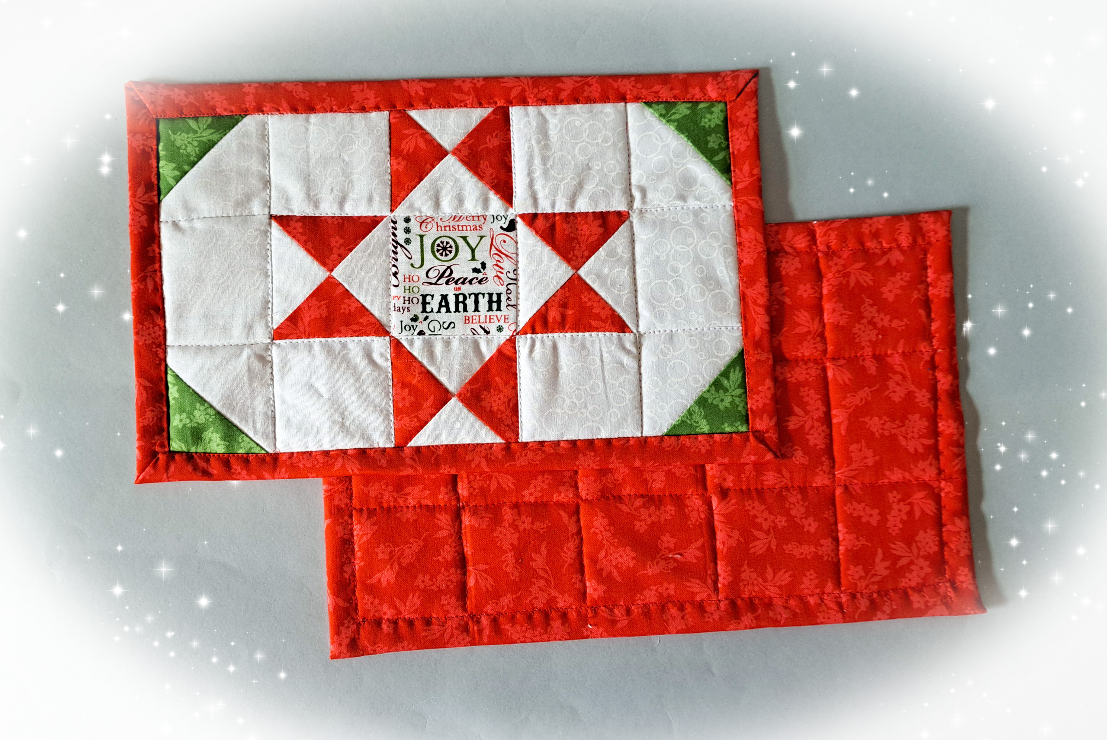Festive Quilted Mug Rugs