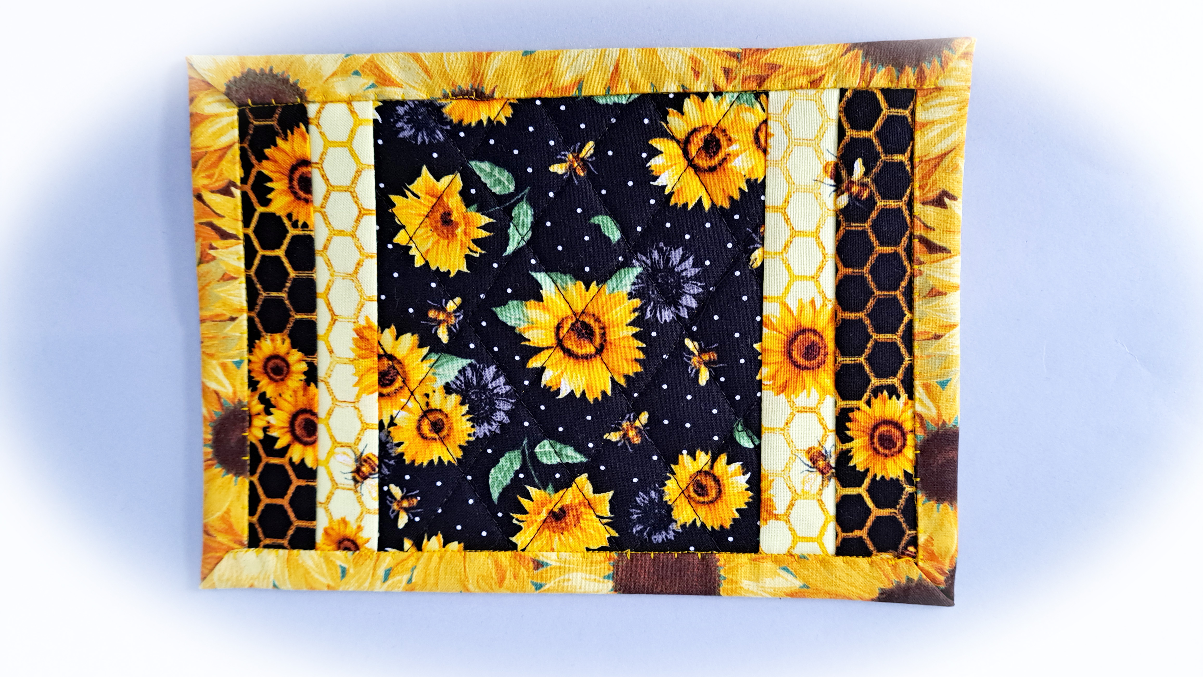Sunflower Quilted Mug Rugs - Set of 2