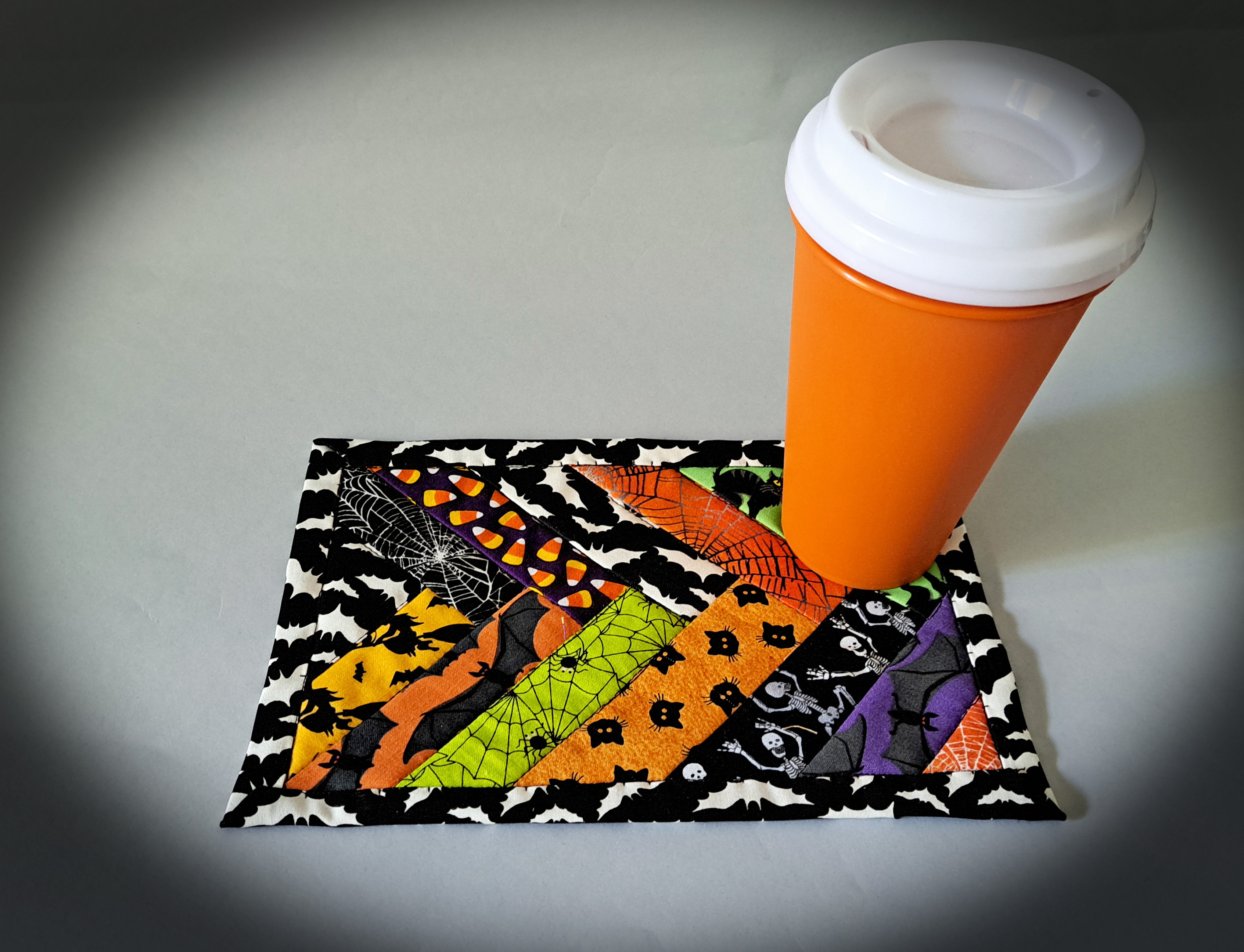Handmade Halloween Mug Rugs - Set of 2 