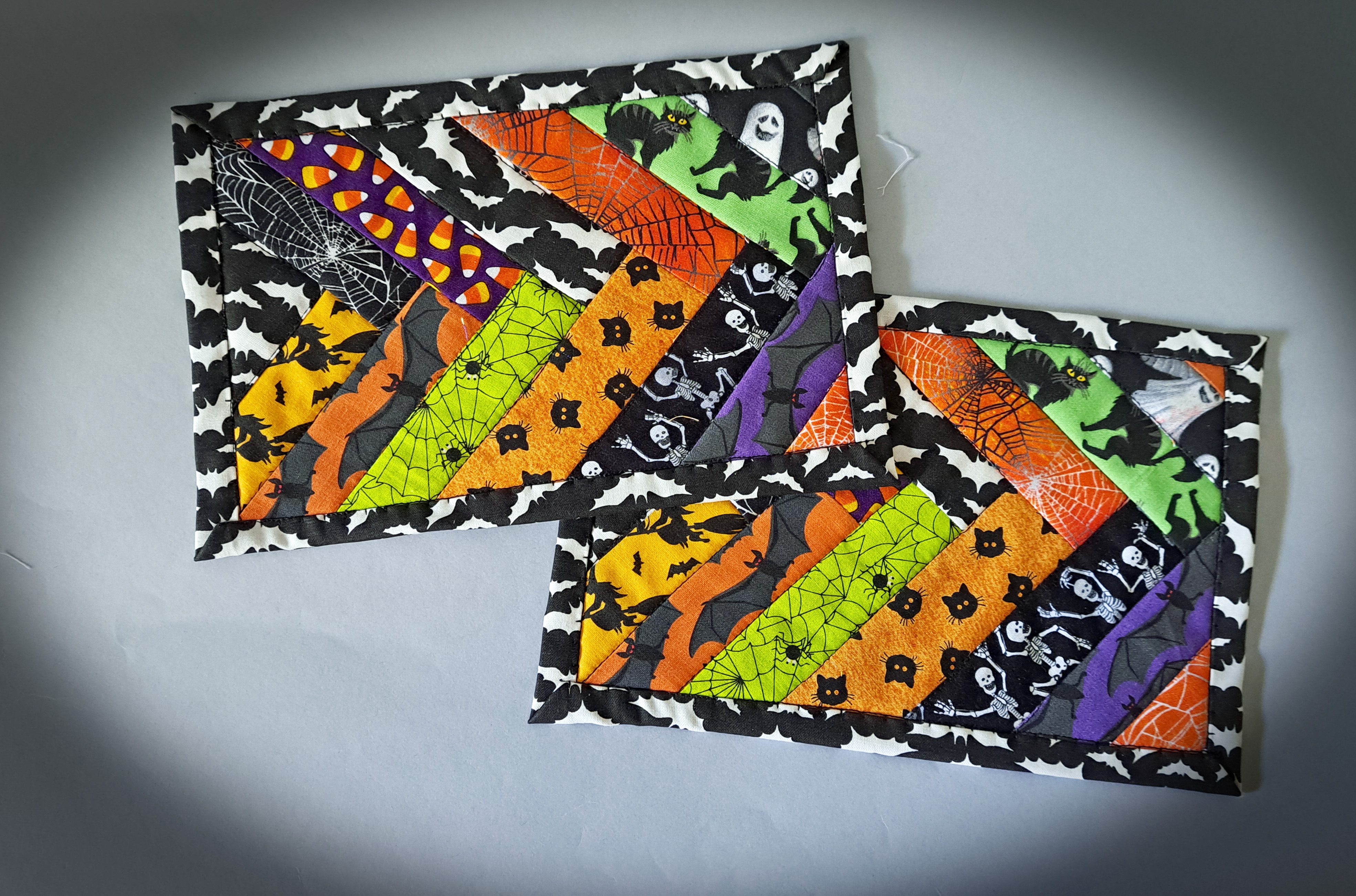 Handmade Halloween Mug Rugs - Set of 2 