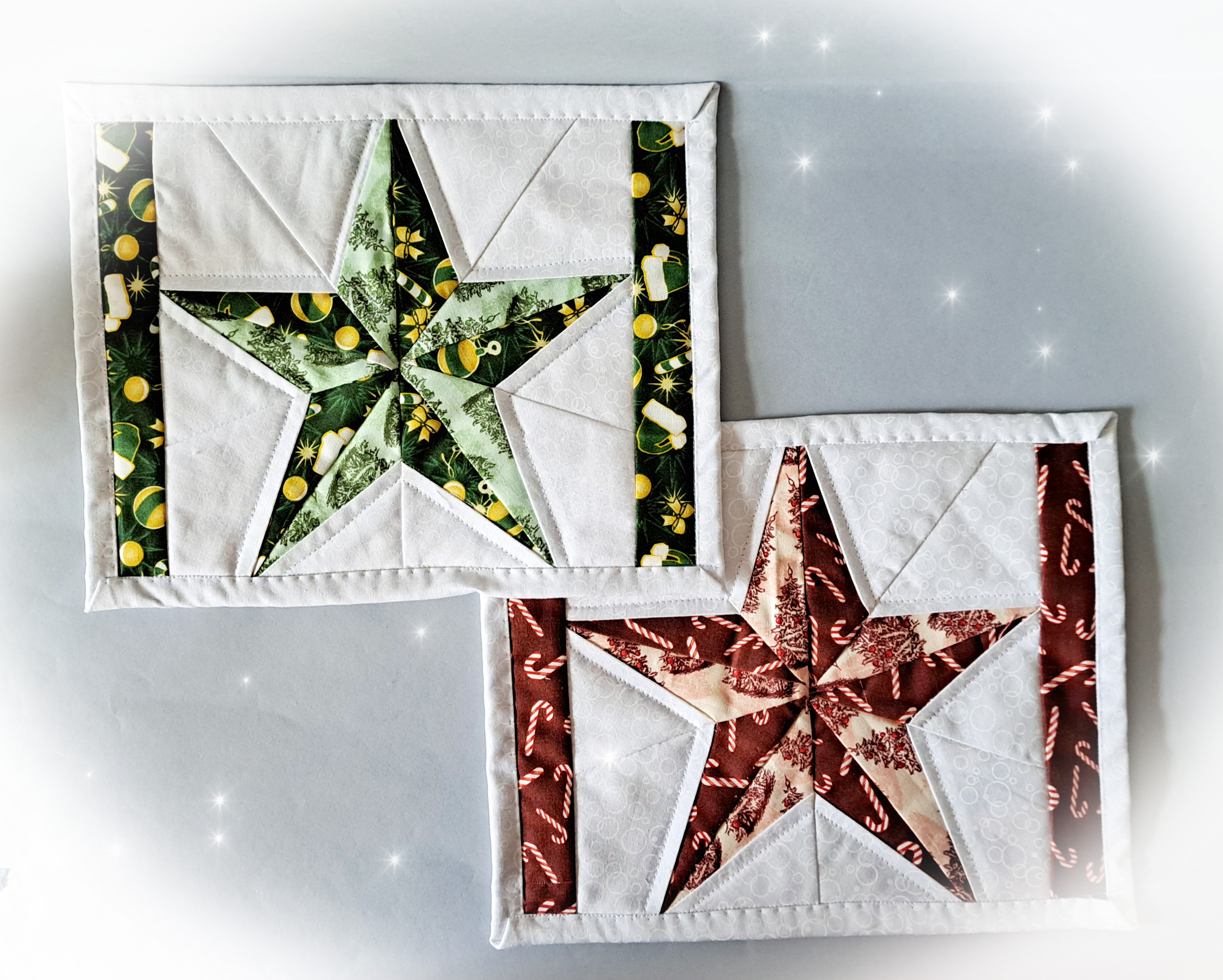 Star Quilted Mug Rugs