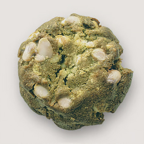 Matcha Cookies with Macadamia Nuts & White Chocolate chips