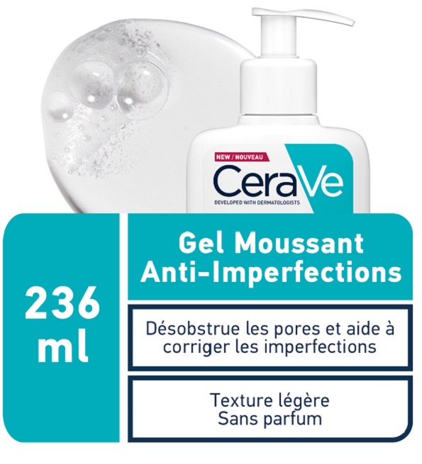 Cerave gel moussant anti imperfections 236ml