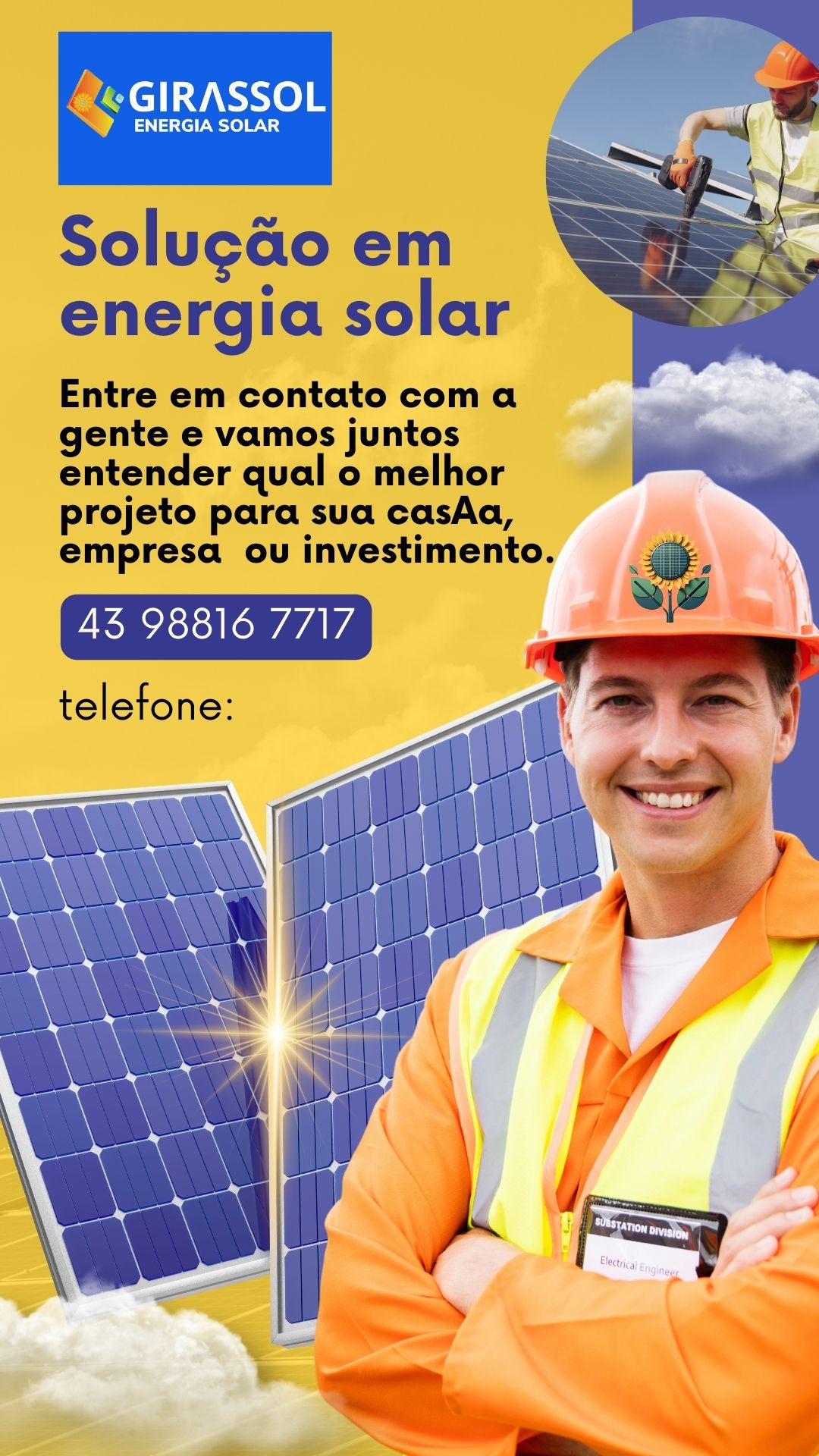 Consultoria para Formação de nova usina 75 kw