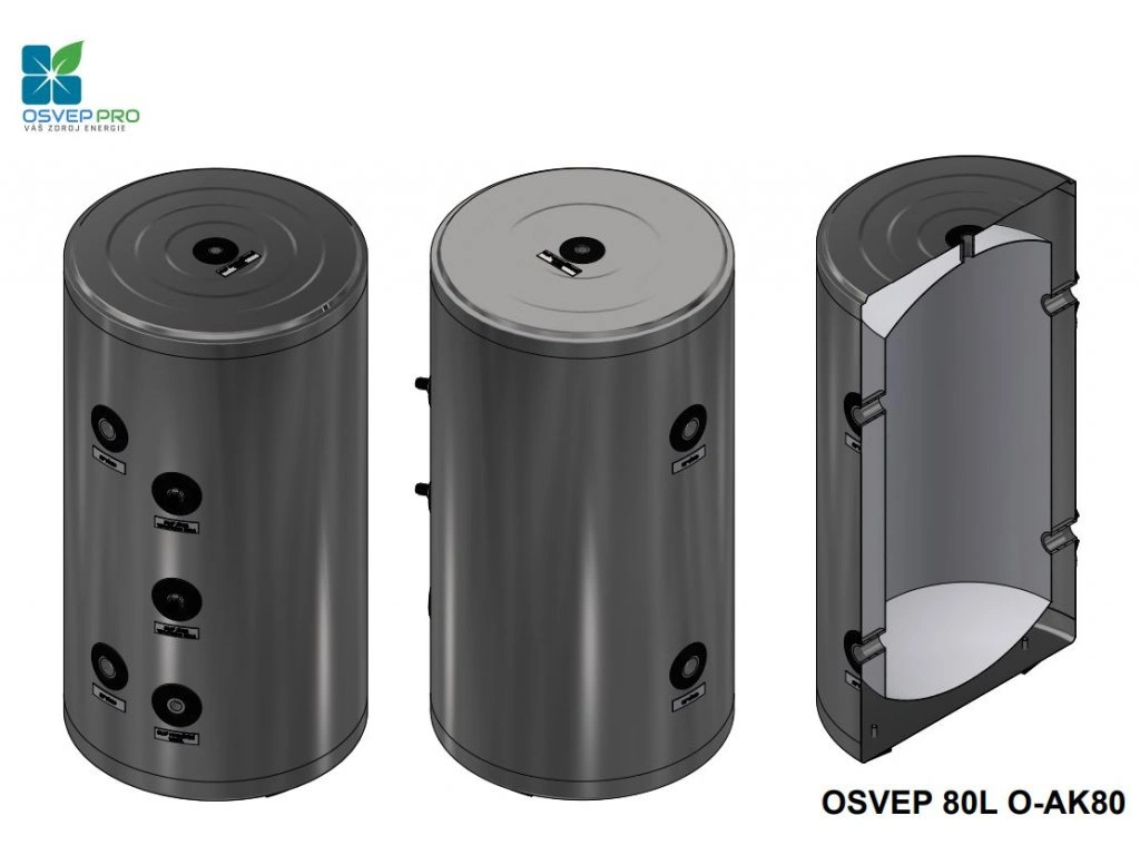 Nerezový akumulační zásobník OSVEP 80L O-AK80