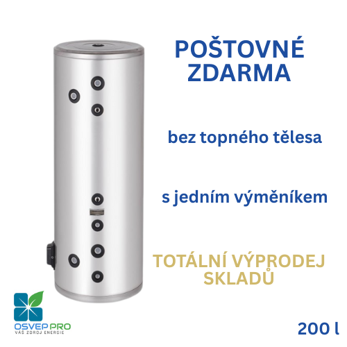 Bojler | Nerezový kombinovaný ohřívač vody OSVEP 200 l