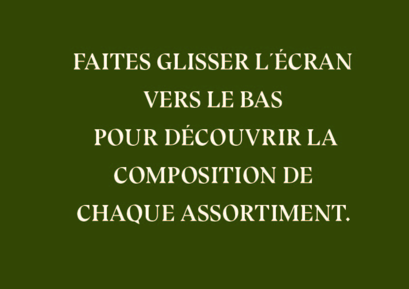 ASSORTIMENT À PARTIR DE 14 PCS