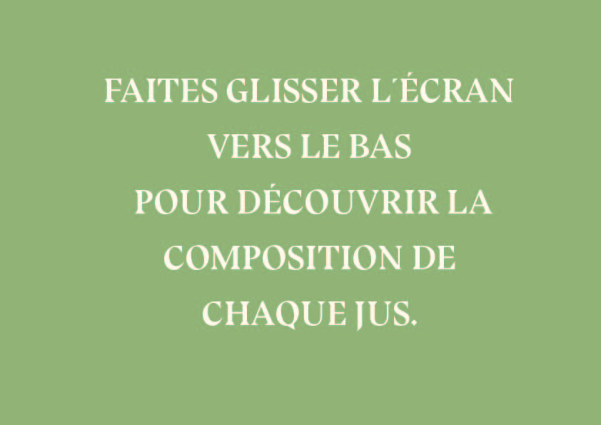 COCKTAIL ET JUS DÉTOX