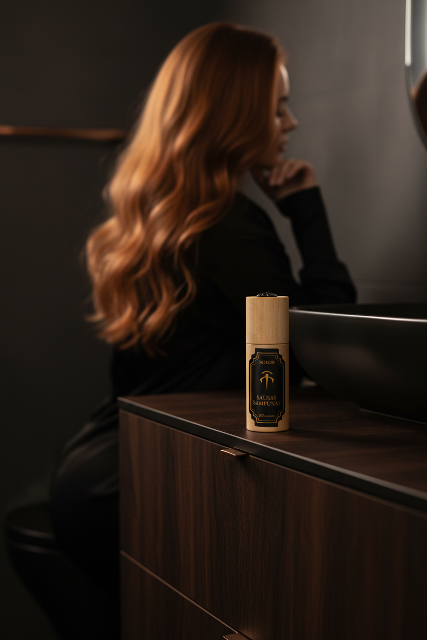 Natūralus sausas plaukų šampūnas