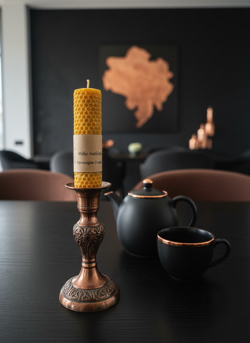 Bičių vaško žvakė