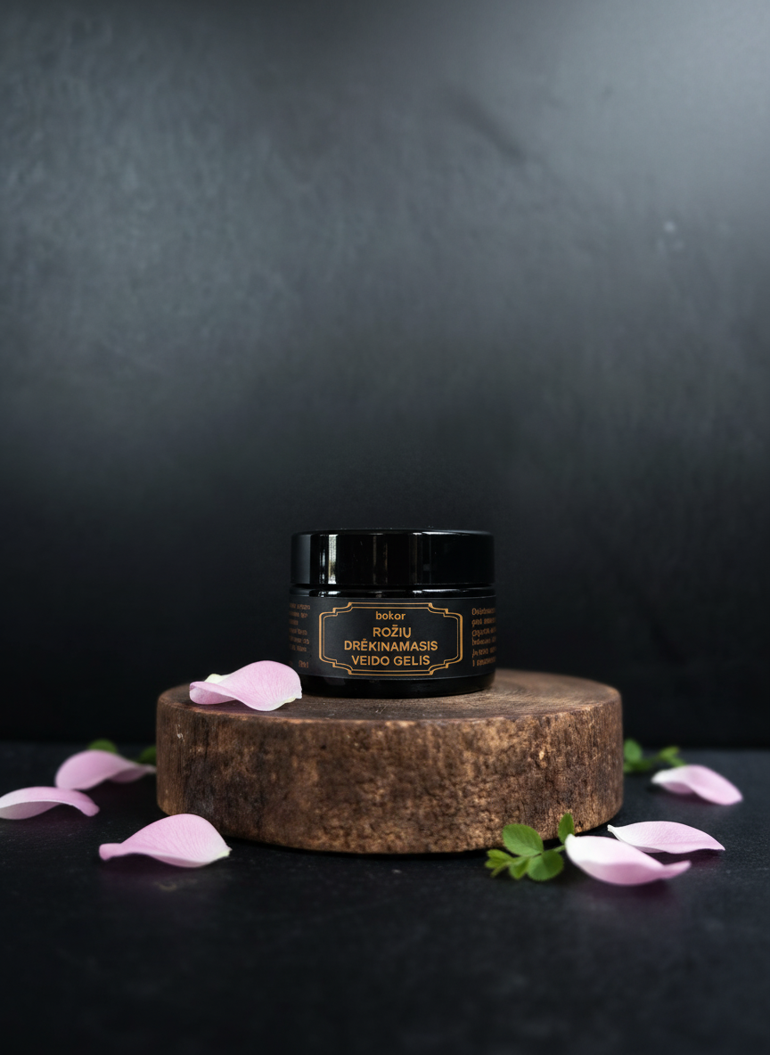 Rožių drėkinamasis veido gelis