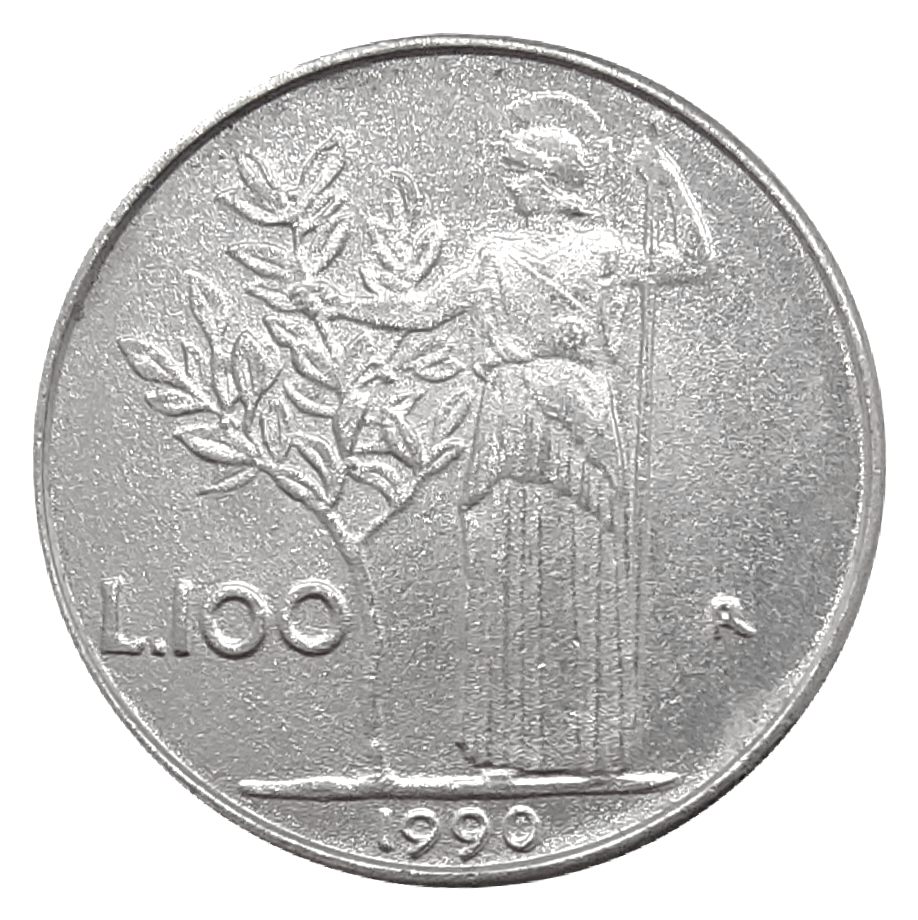 100 lire Minerva (18,3 mm)